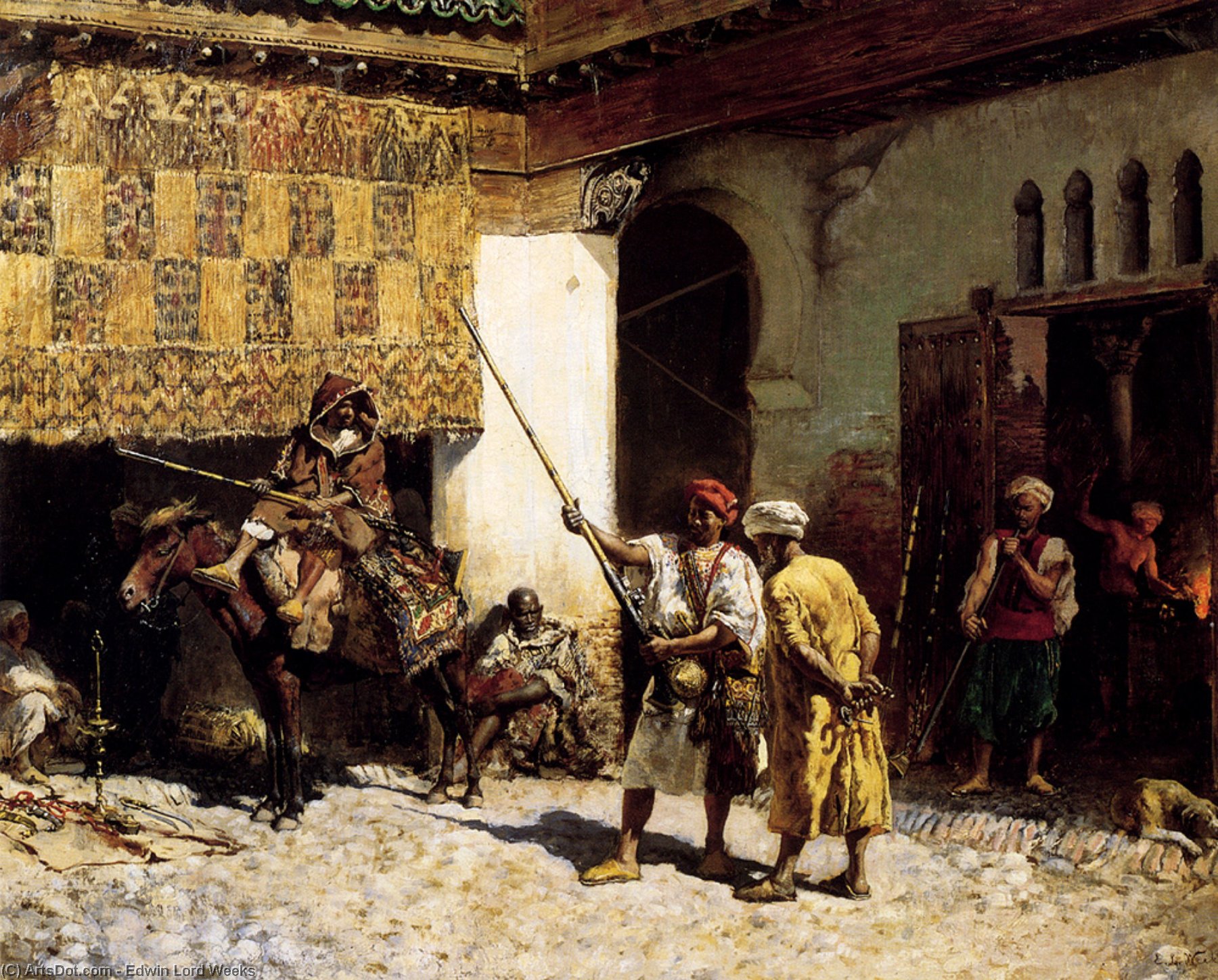 Buy Museum Art Reproductions The Arab Gunsmith by Edwin Lord Weeks (1849-1903, United States) | ArtsDot.com
