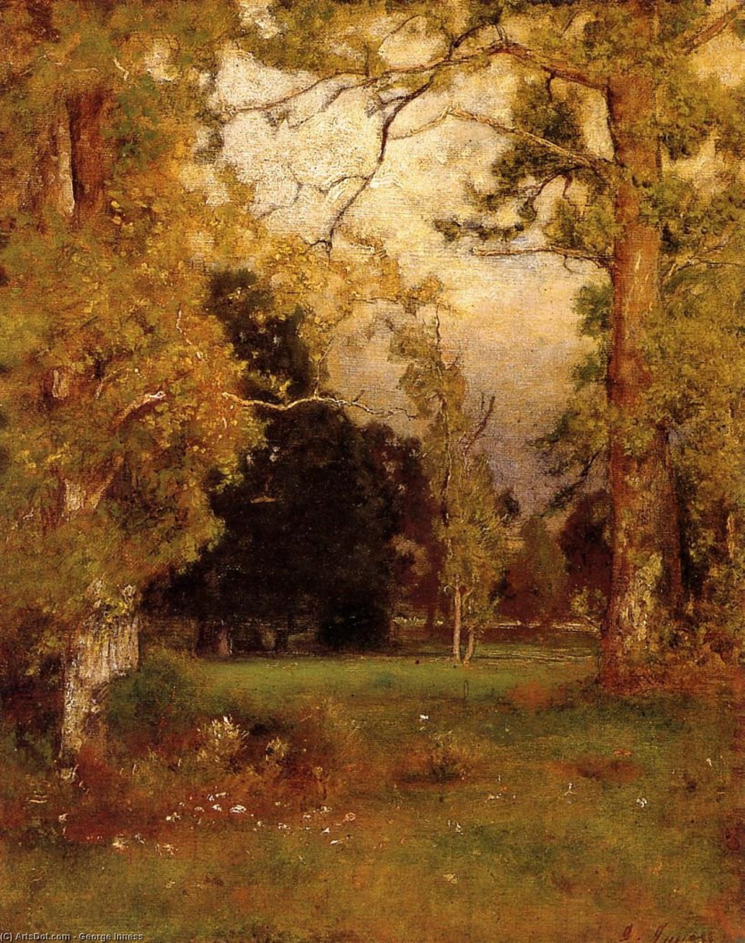 Buy Museum Art Reproductions Late Afternoon, 1882 by George Inness (1825-1894, United States) | ArtsDot.com