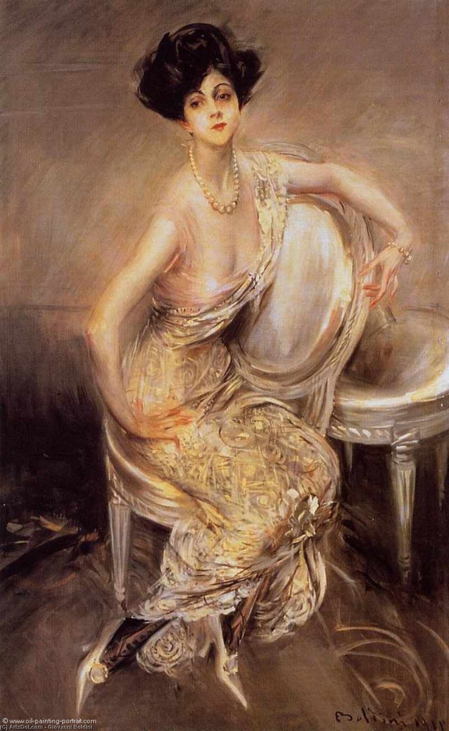 Order Oil Painting Replica Portrait of Rita de Acosta Lydig, 1911 by Giovanni Boldini (1842-1931, Italy) | ArtsDot.com