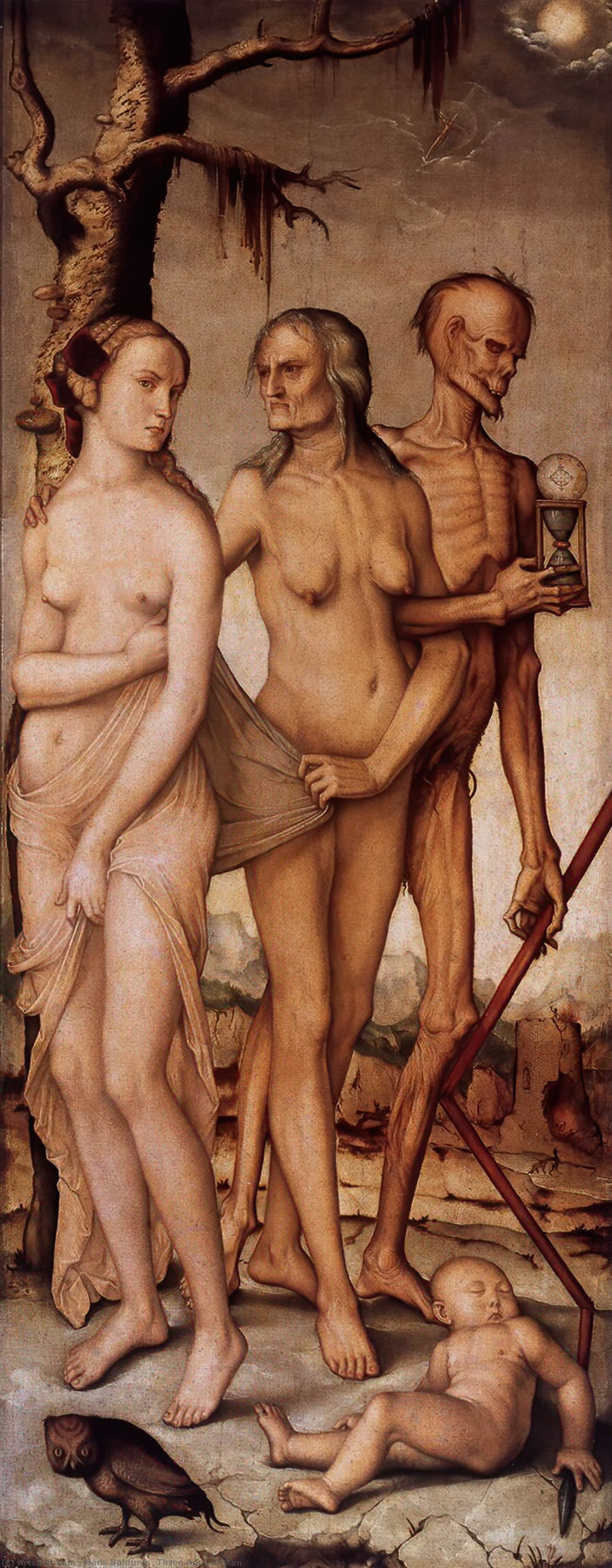 Order Oil Painting Replica Three Ages of Man by Hans Baldung (1485-1545, Germany) | ArtsDot.com