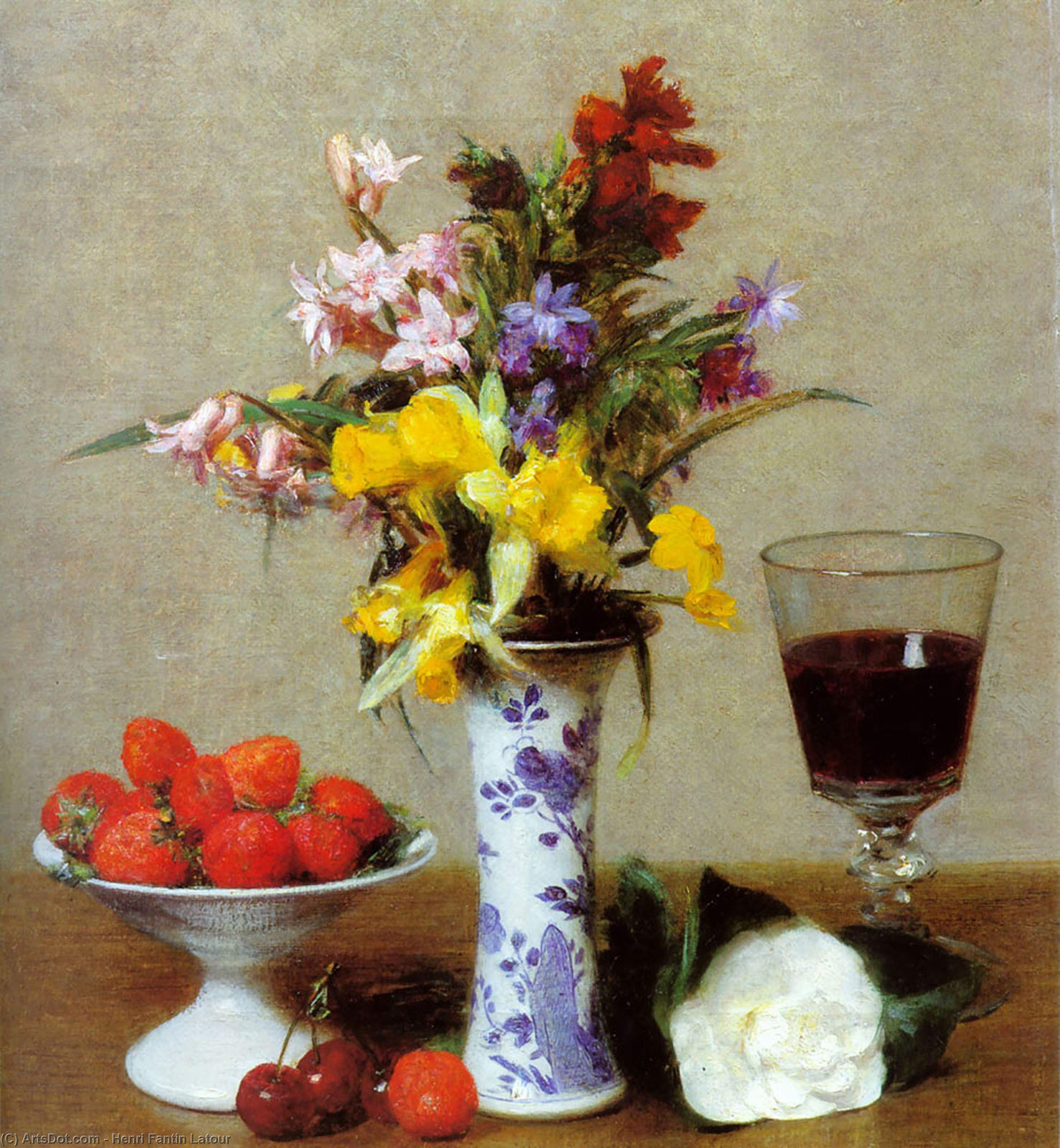 Order Paintings Reproductions Still Life by Henri Fantin Latour (1836-1904, France) | ArtsDot.com