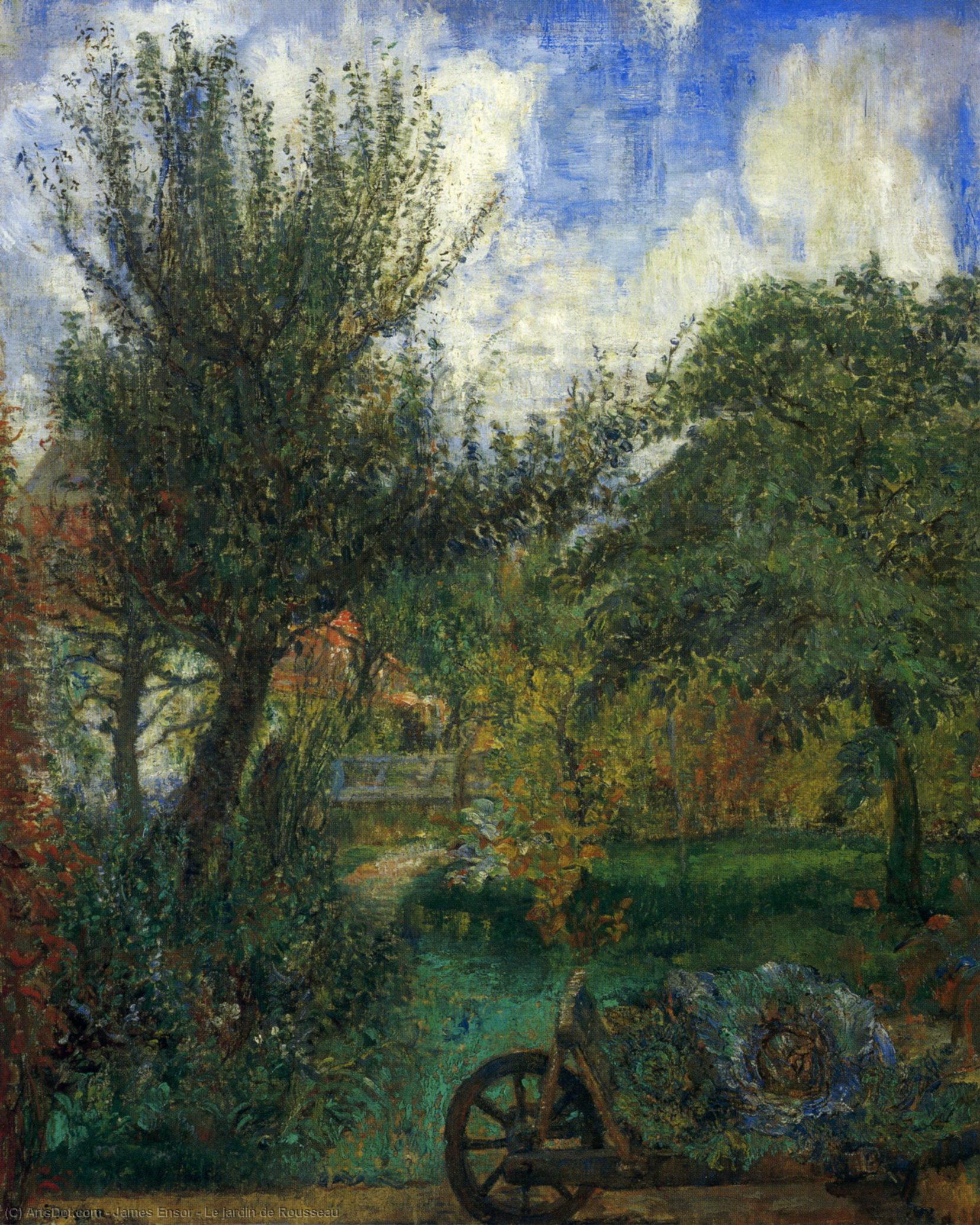 Order Artwork Replica Le jardin de Rousseau by James Ensor (1860-1949, Belgium) | ArtsDot.com