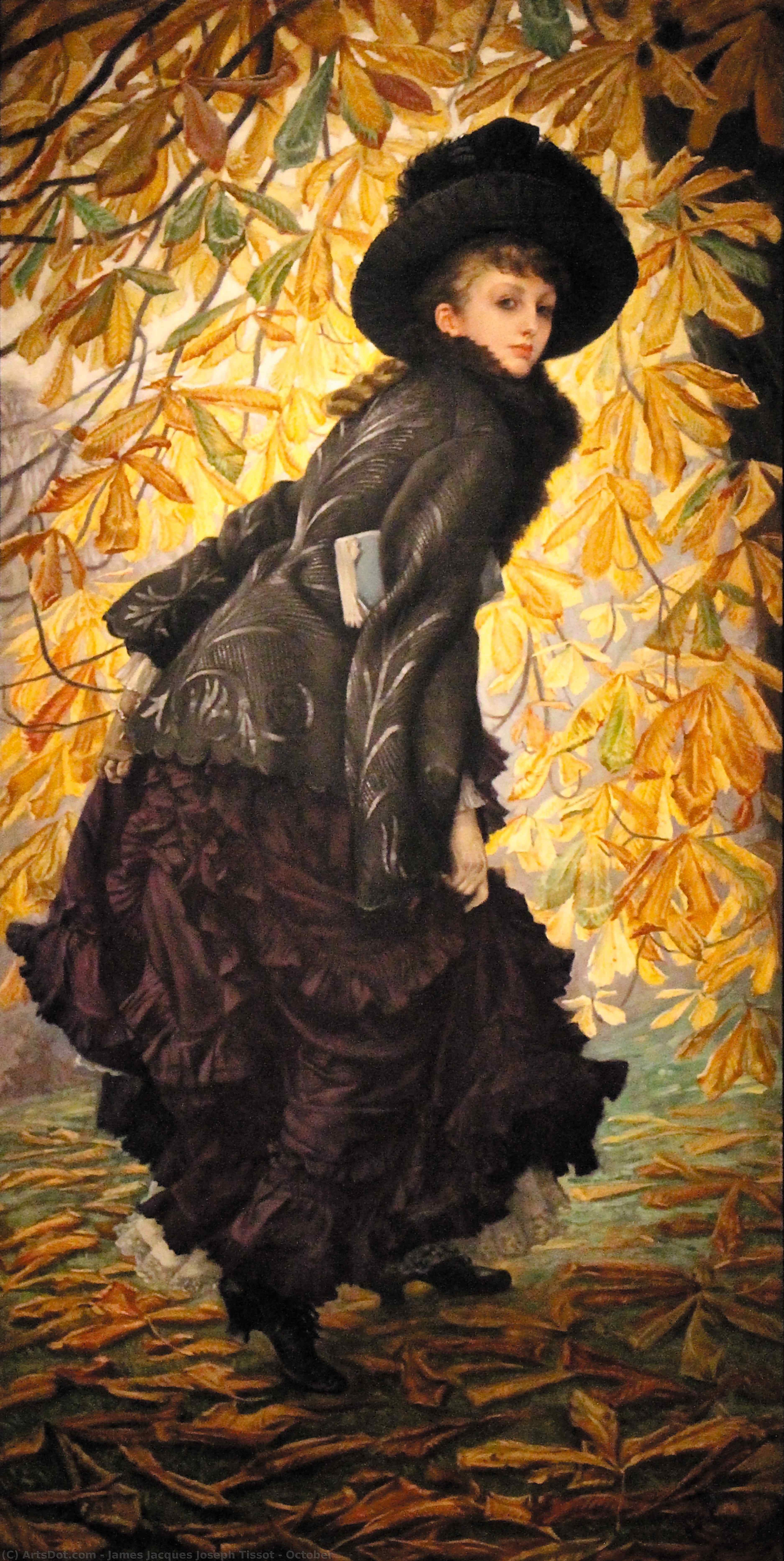 Order Artwork Replica October by James Jacques Joseph Tissot (1836-1902, France) | ArtsDot.com