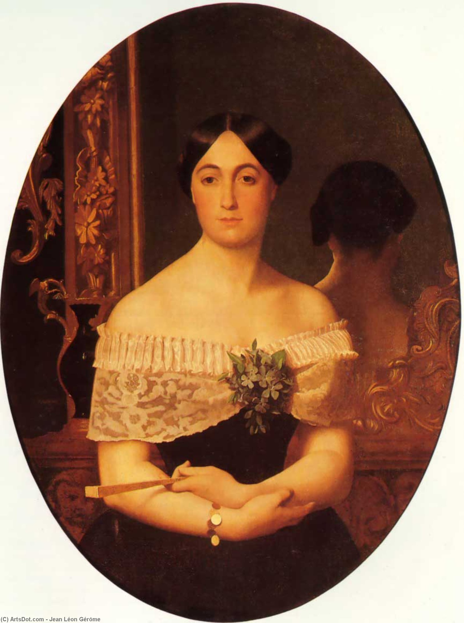 Order Oil Painting Replica Portrait of a Lady 2 by Jean Léon Gérôme (1824-1904, France) | ArtsDot.com