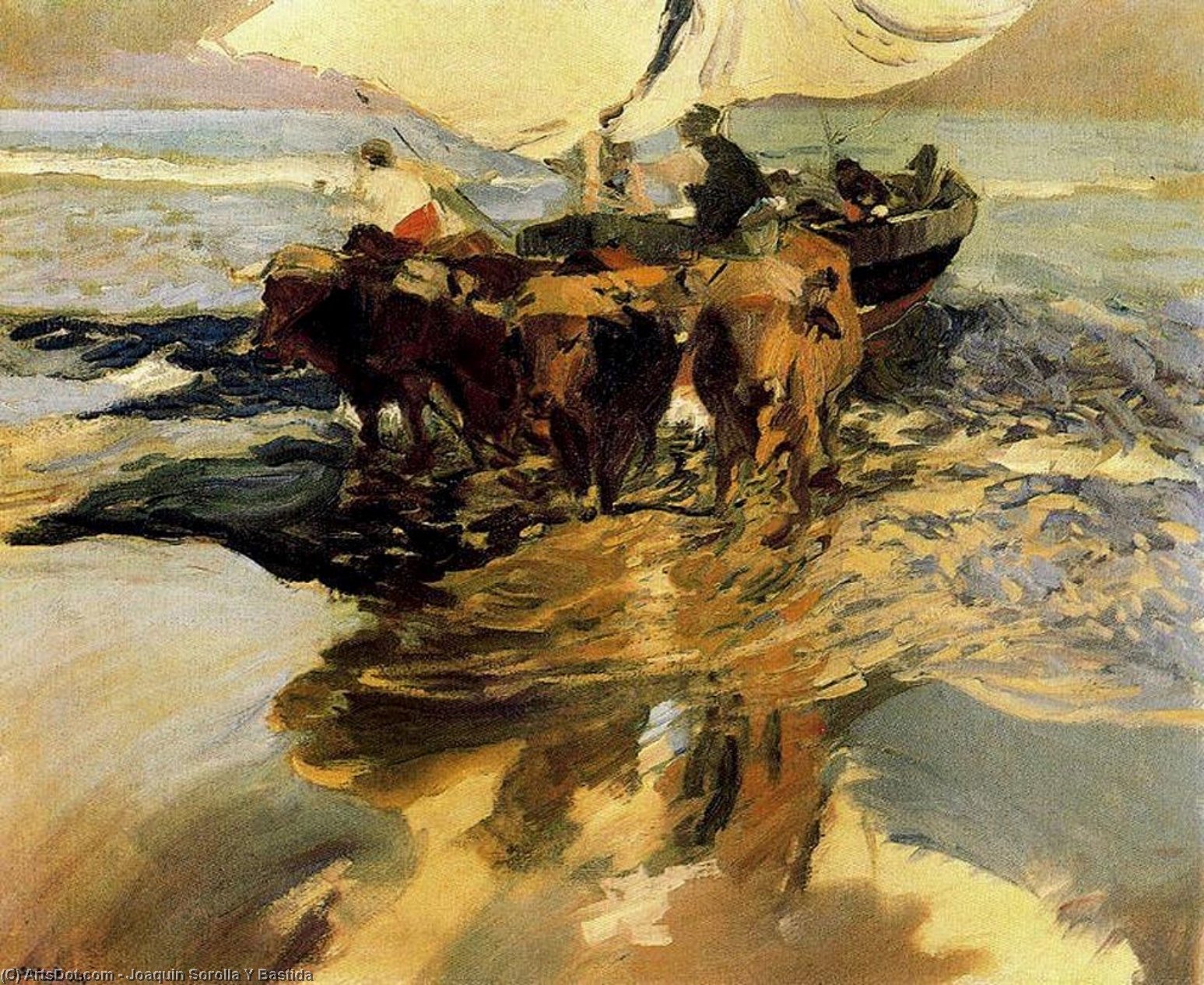 Buy Museum Art Reproductions In Hope of the Fishing, 1913 by Joaquin Sorolla Y Bastida (1863-1923, Spain) | ArtsDot.com