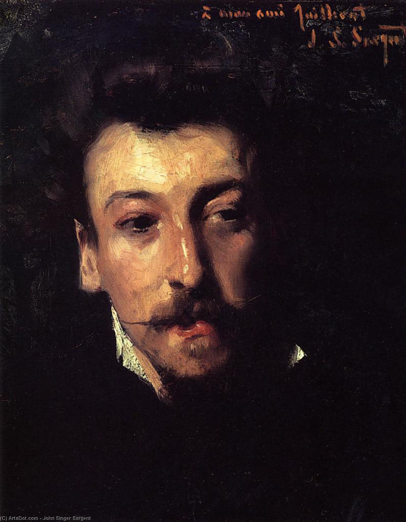 Order Paintings Reproductions Eugene Juillerat, 1878 by John Singer Sargent (1856-1925, Italy) | ArtsDot.com