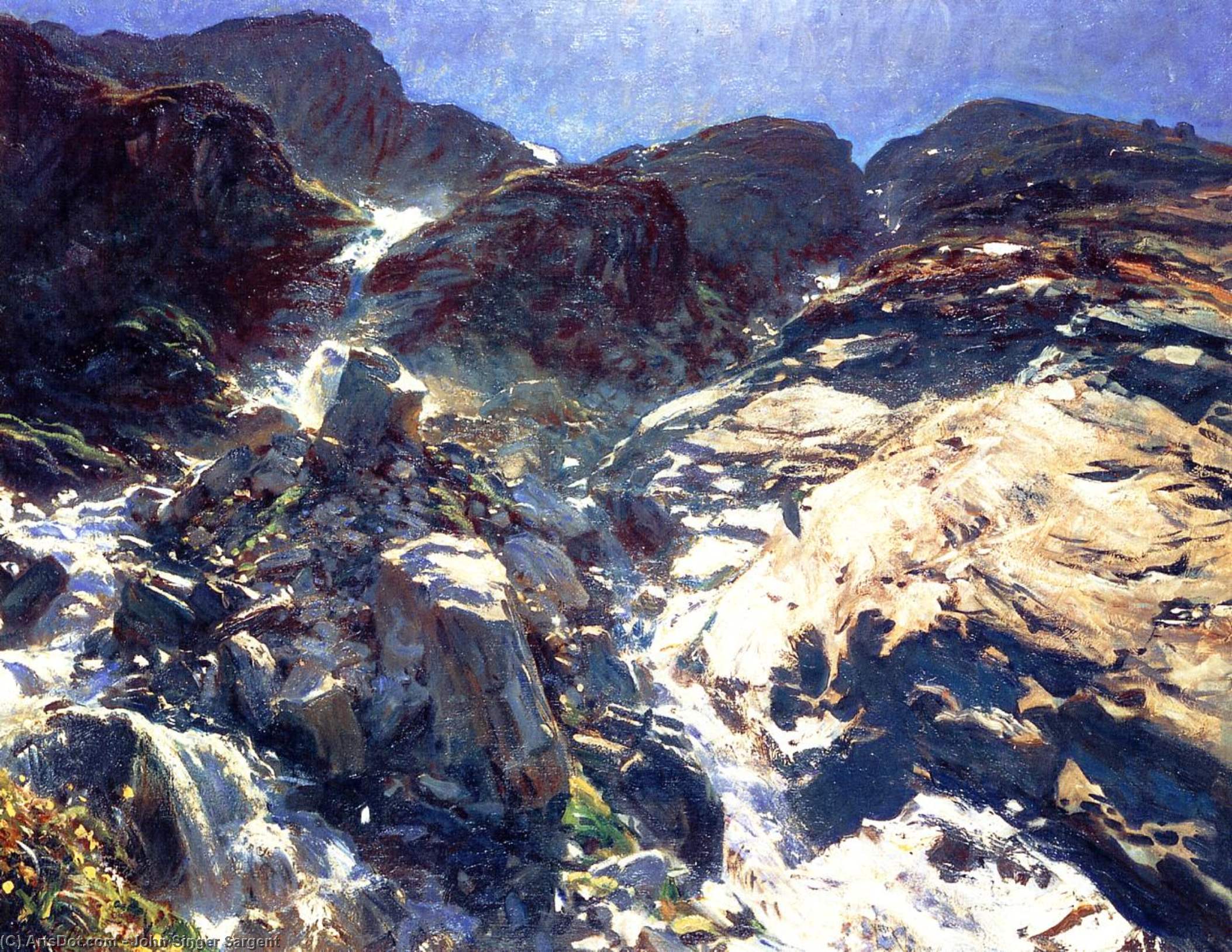 Order Oil Painting Replica Glacier Streams, 1909 by John Singer Sargent (1856-1925, Italy) | ArtsDot.com