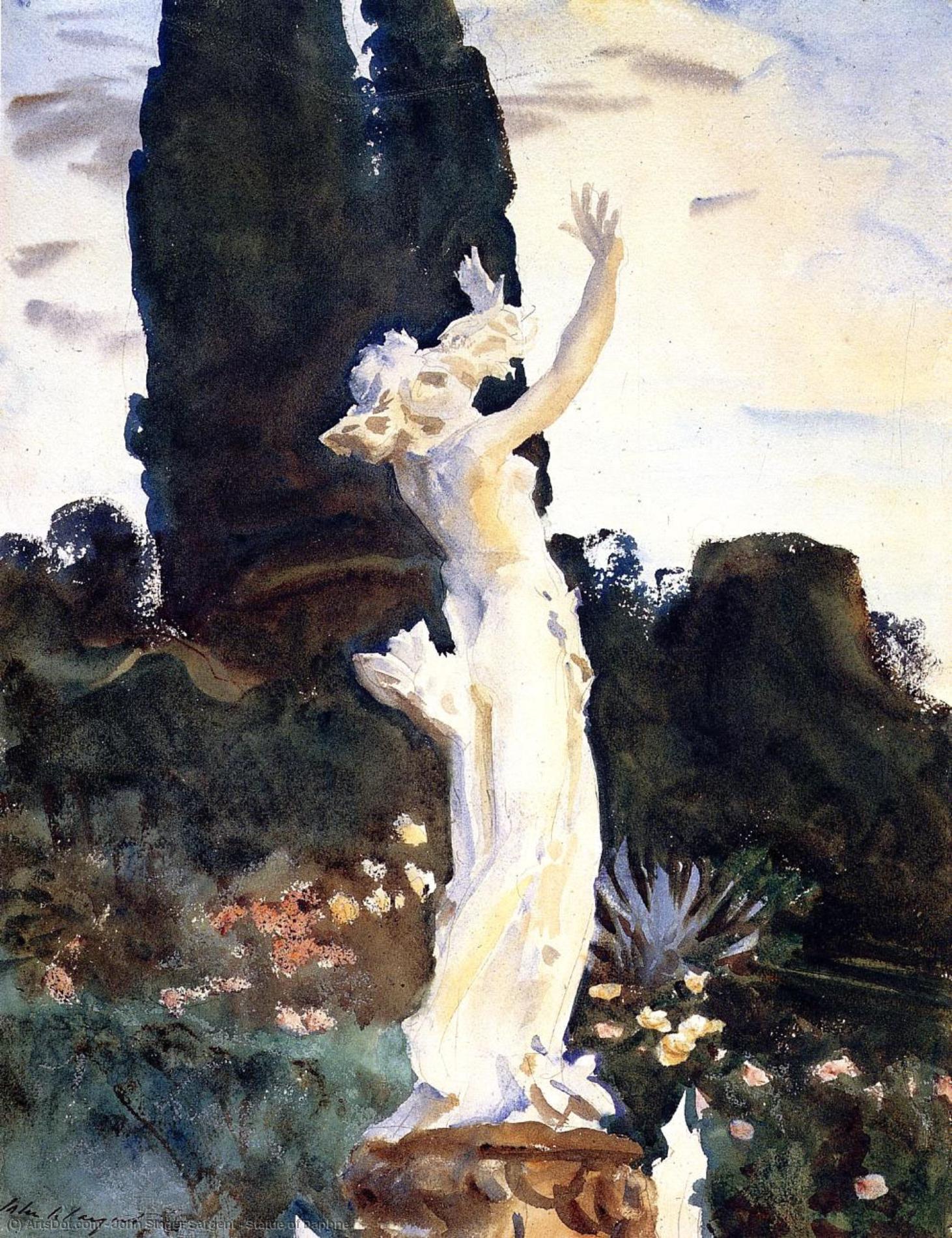 Order Oil Painting Replica Statue of Daphne, 1910 by John Singer Sargent (1856-1925, Italy) | ArtsDot.com