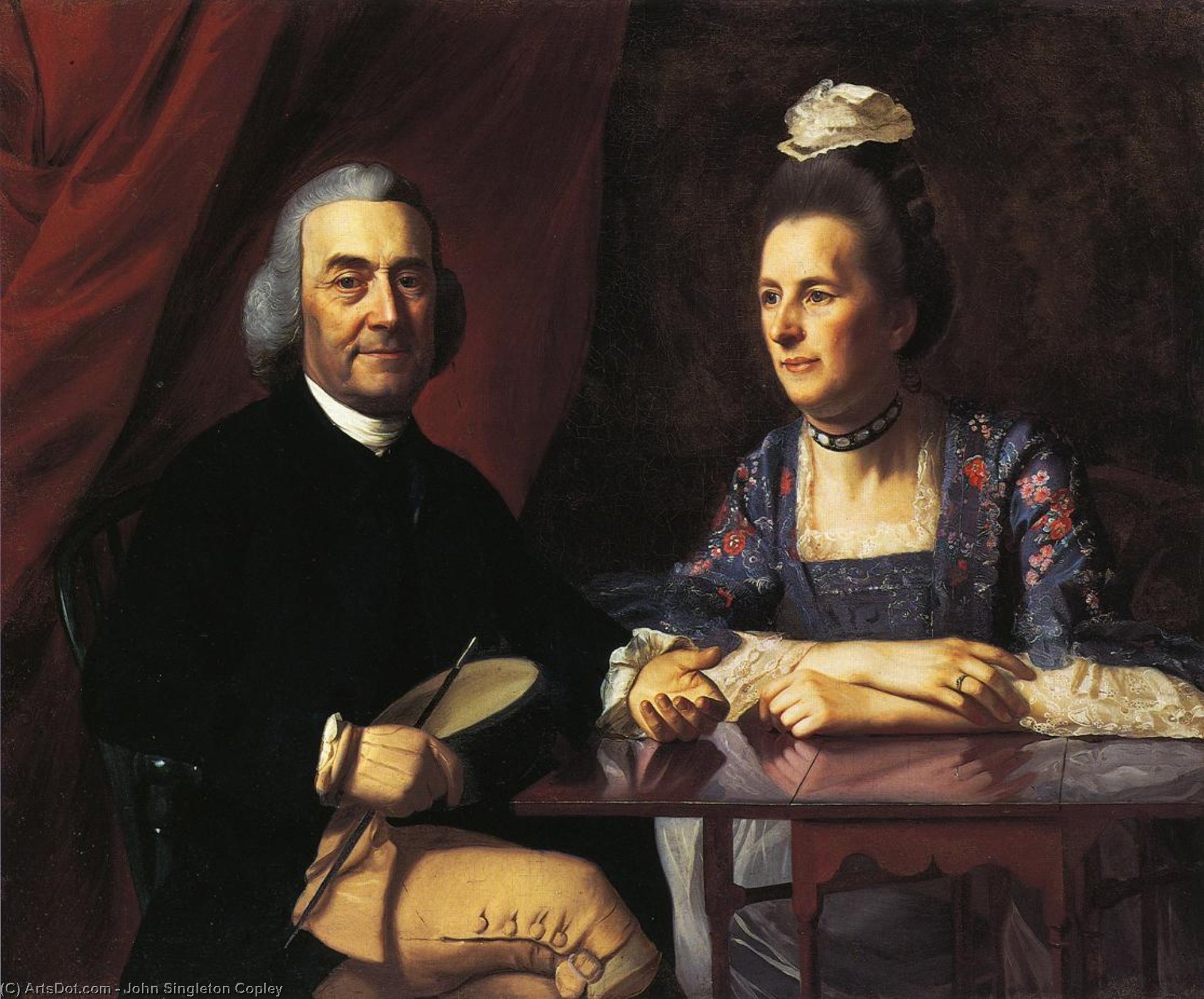 Buy Museum Art Reproductions Mr. and Mrs. Isaac Winslow (Jemina Debuke), 1773 by John Singleton Copley (1738-1815, United Kingdom) | ArtsDot.com