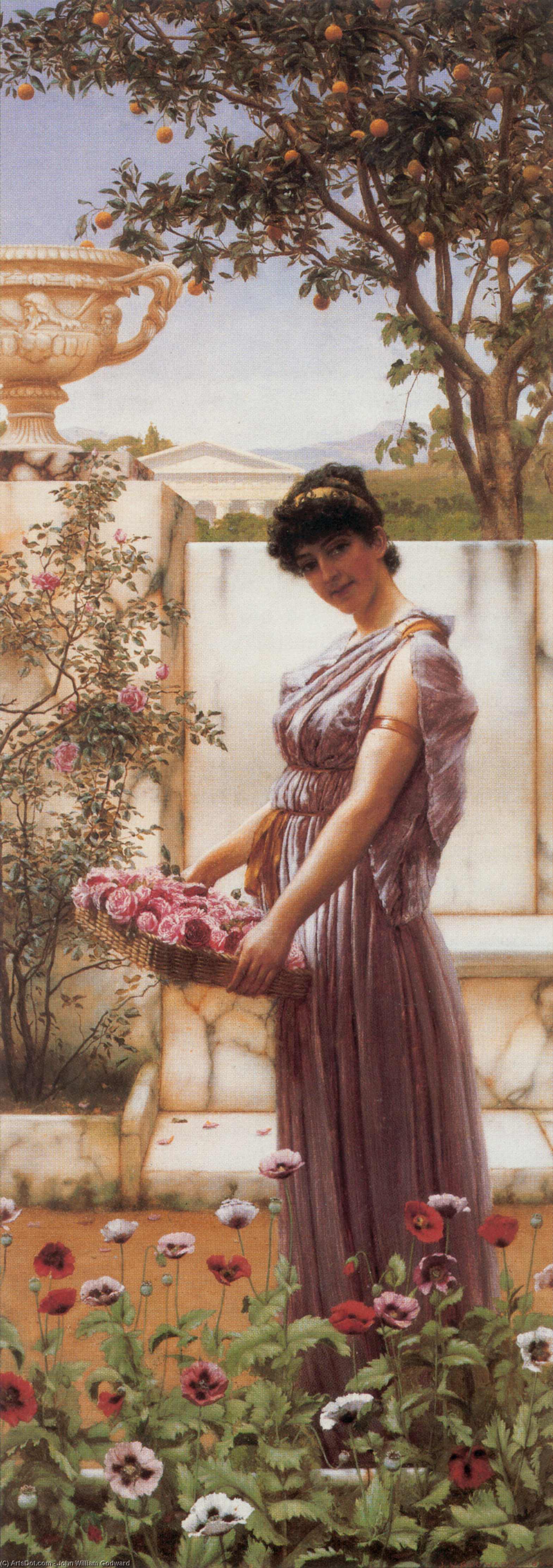 Buy Museum Art Reproductions The Flowers of Venus by John William Godward | ArtsDot.com