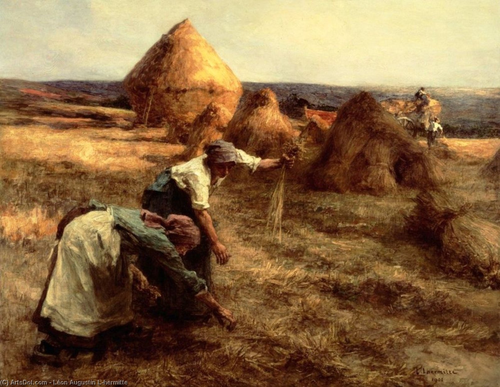 Buy Museum Art Reproductions The Gleaners by Léon Augustin L'hermitte (1844-1925, France) | ArtsDot.com