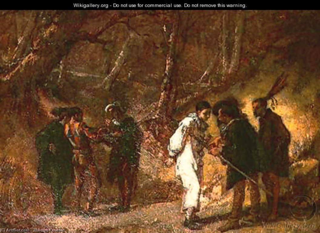 Buy Museum Art Reproductions The Duel after the Masked Ball by Thomas Couture (1815-1879, France) | ArtsDot.com