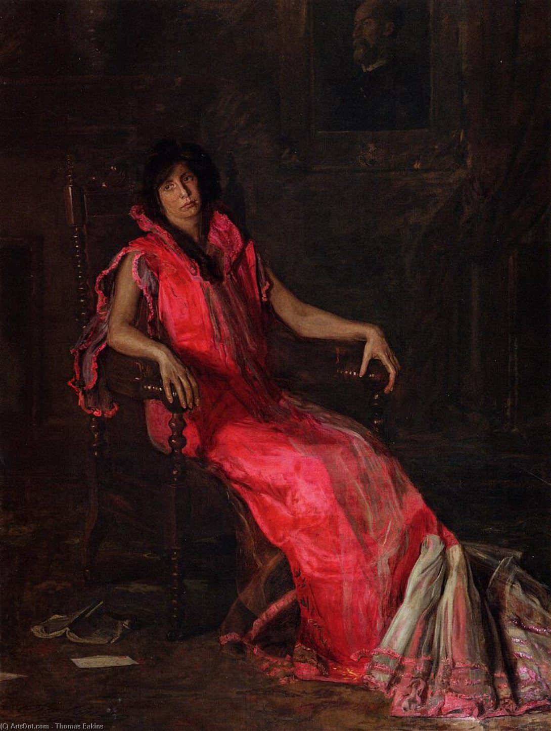 Buy Museum Art Reproductions An Actress by Thomas Eakins (1844-1916, United States) | ArtsDot.com