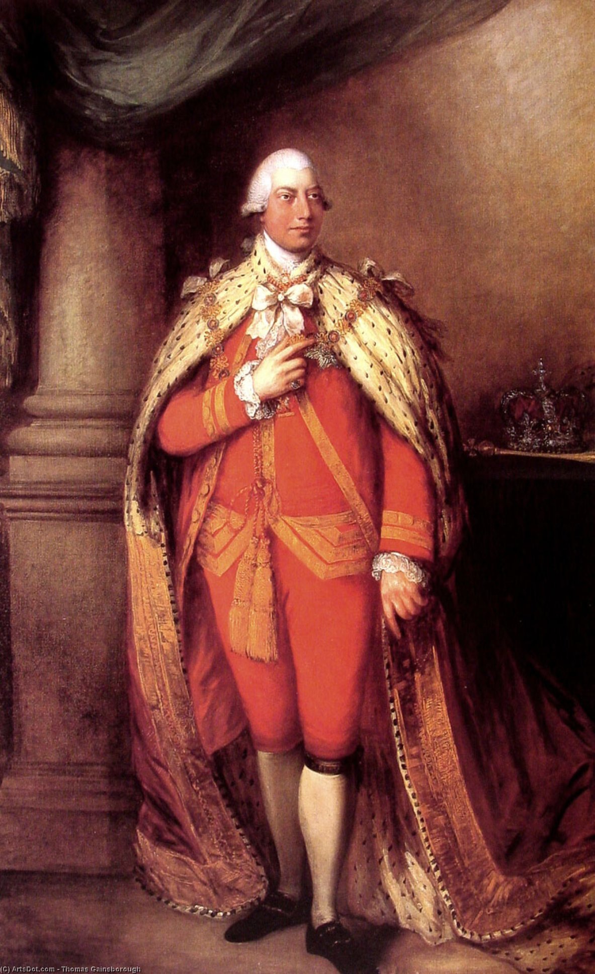 Buy Museum Art Reproductions King George III, 1781 by Thomas Gainsborough (1727-1788, United Kingdom) | ArtsDot.com