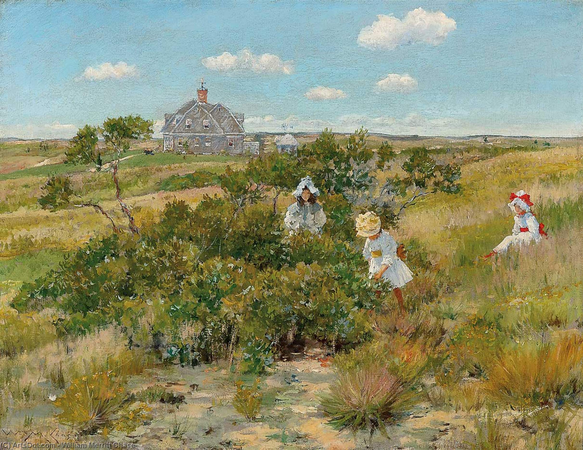 Order Art Reproductions A Summer Day, 1895 by William Merritt Chase (1849-1916, United States) | ArtsDot.com
