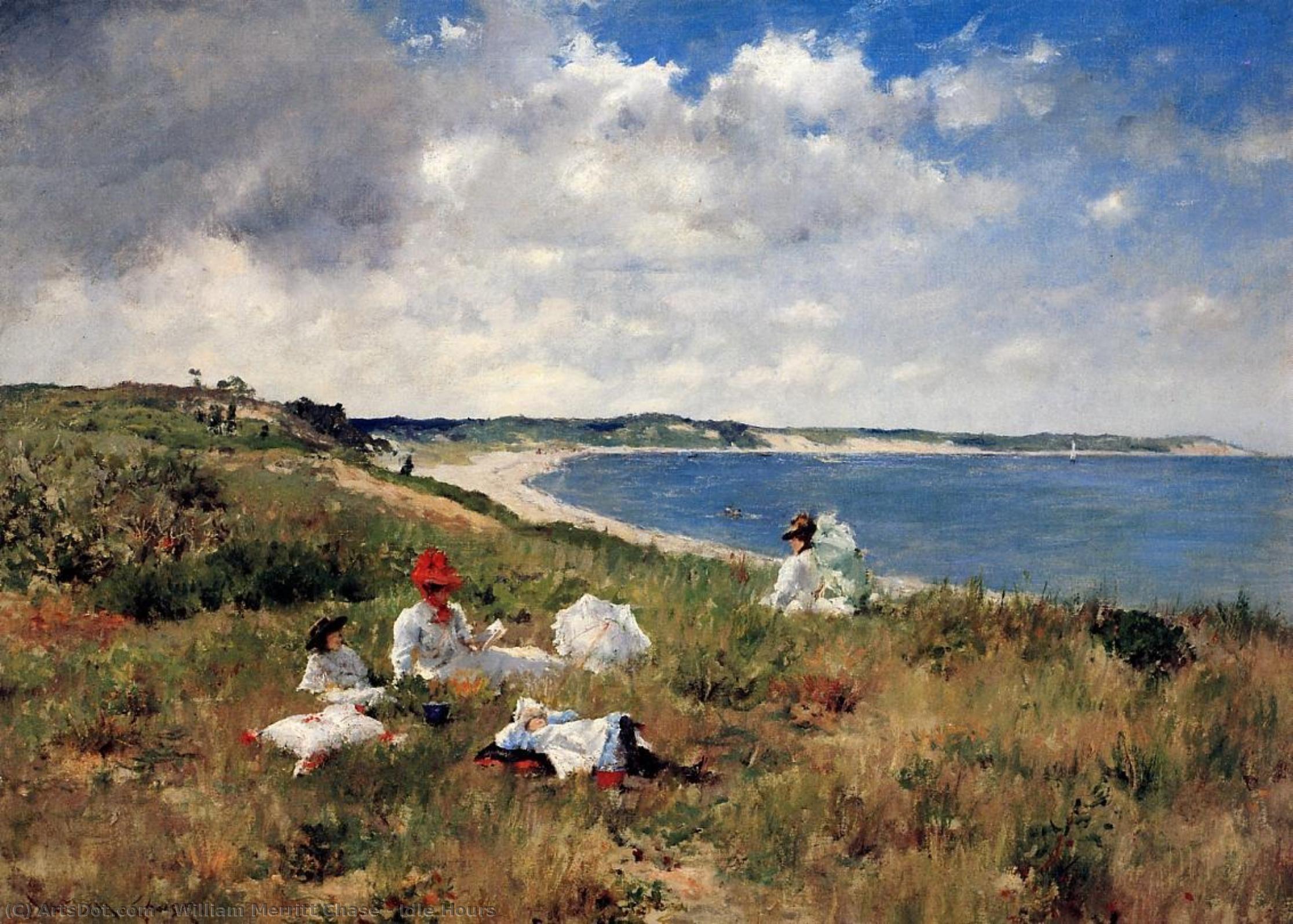 Order Art Reproductions Idle Hours, 1894 by William Merritt Chase (1849-1916, United States) | ArtsDot.com