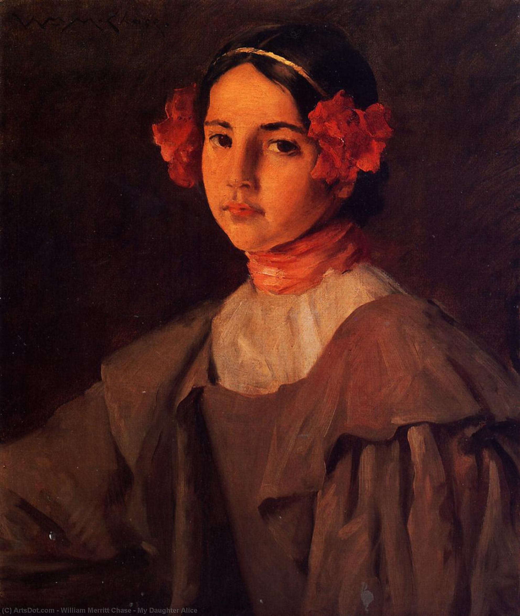 Order Oil Painting Replica My Daughter Alice, 1897 by William Merritt Chase (1849-1916, United States) | ArtsDot.com