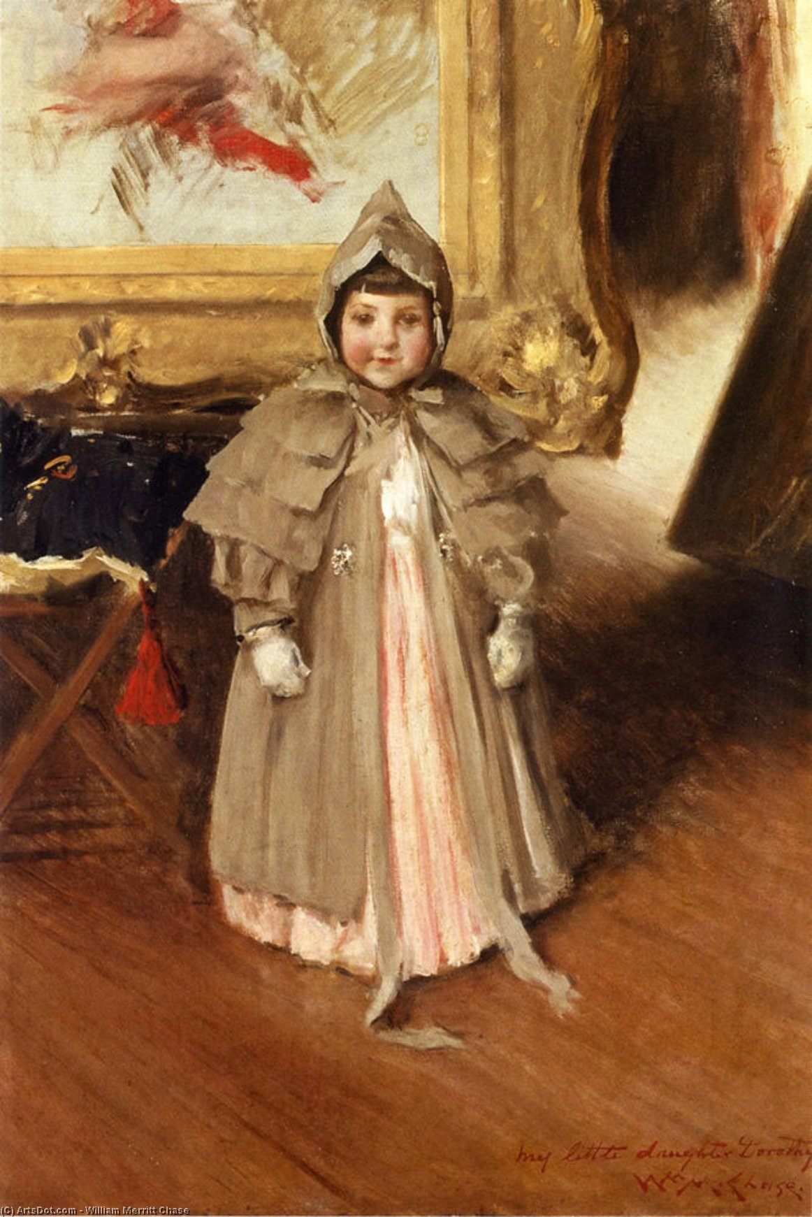 Order Oil Painting Replica My Little Daughter Dorothy, 1894 by William Merritt Chase (1849-1916, United States) | ArtsDot.com