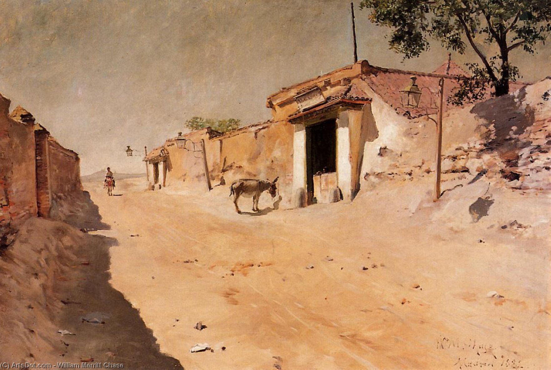 Order Art Reproductions Spanish Village, 1882 by William Merritt Chase (1849-1916, United States) | ArtsDot.com