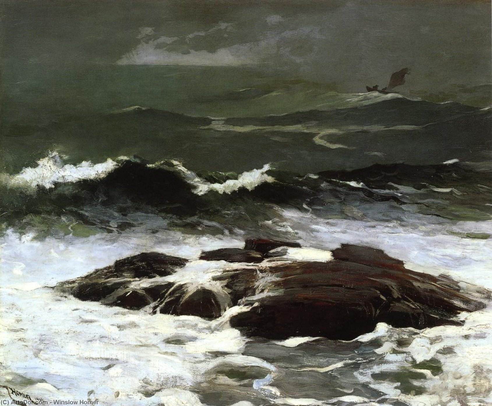 Order Paintings Reproductions Summer Squall, 1904 by Winslow Homer (1836-1910, United States) | ArtsDot.com