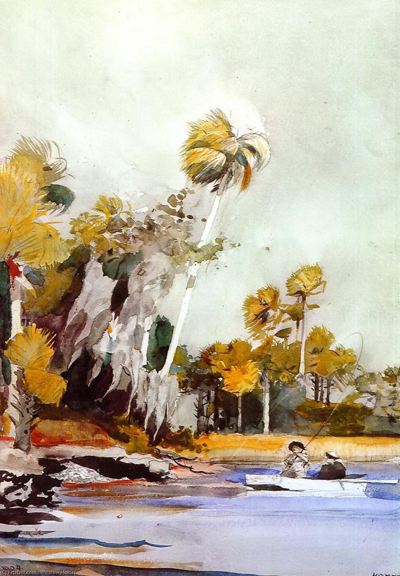 Ordinare Riproduzioni D'arte The Shell Heap, 1904 di Winslow Homer (1836-1910, United States) | ArtsDot.com