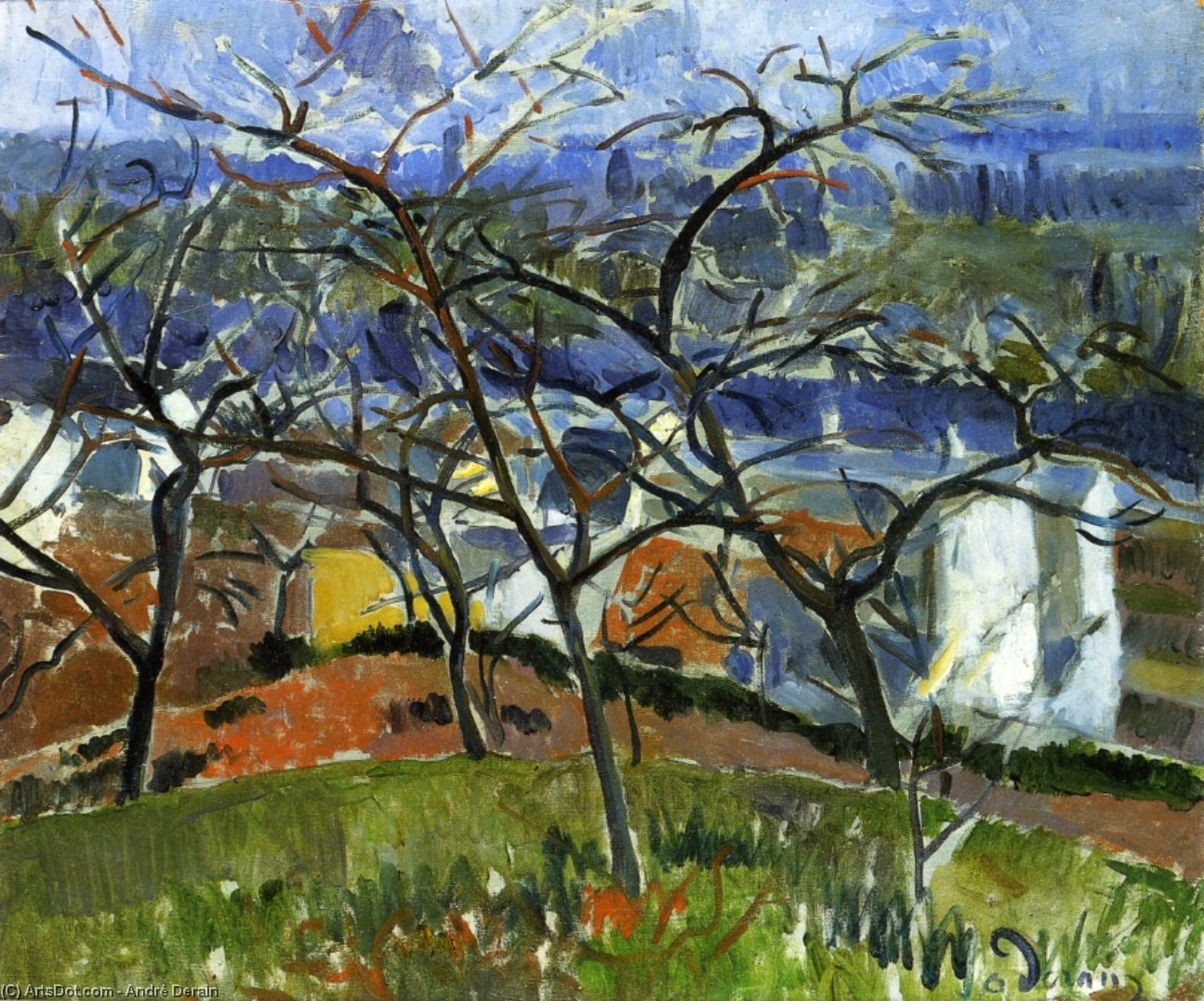 Order Artwork Replica Landscape near Chatou, 1904 by André Derain (Inspired By) (1880-1954, France) | ArtsDot.com