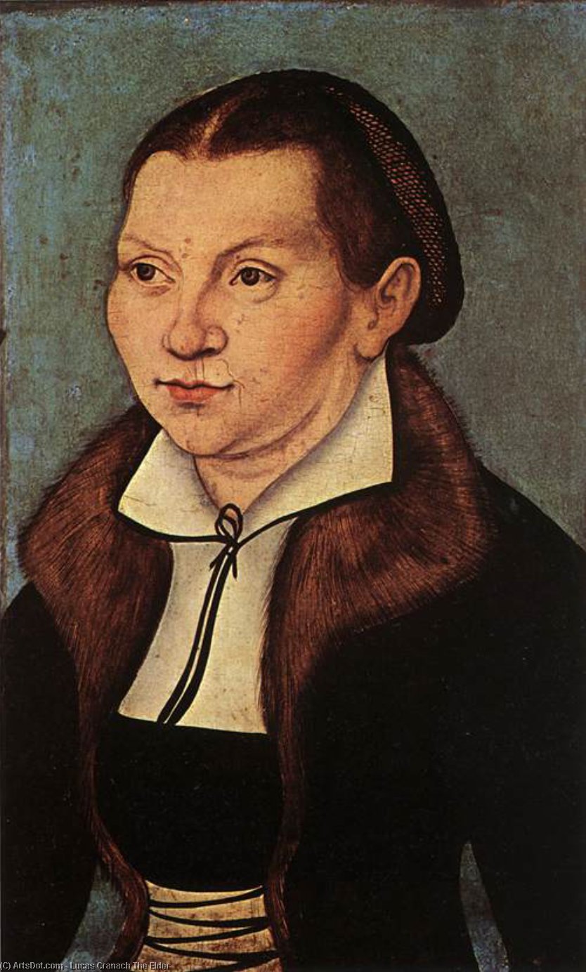 Order Oil Painting Replica Portraits of Catherine Bore by Lucas Cranach The Elder (1472-1553, Germany) | ArtsDot.com