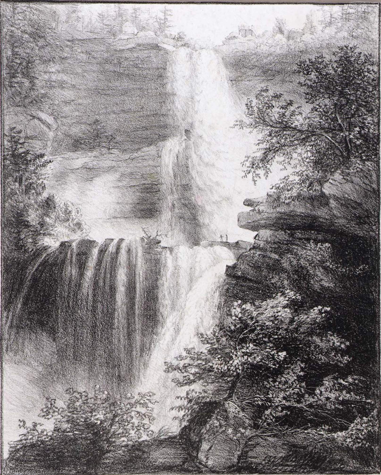 Order Art Reproductions Falls at Catskill, 1829 by Thomas Cole (1801-1848, United Kingdom) | ArtsDot.com