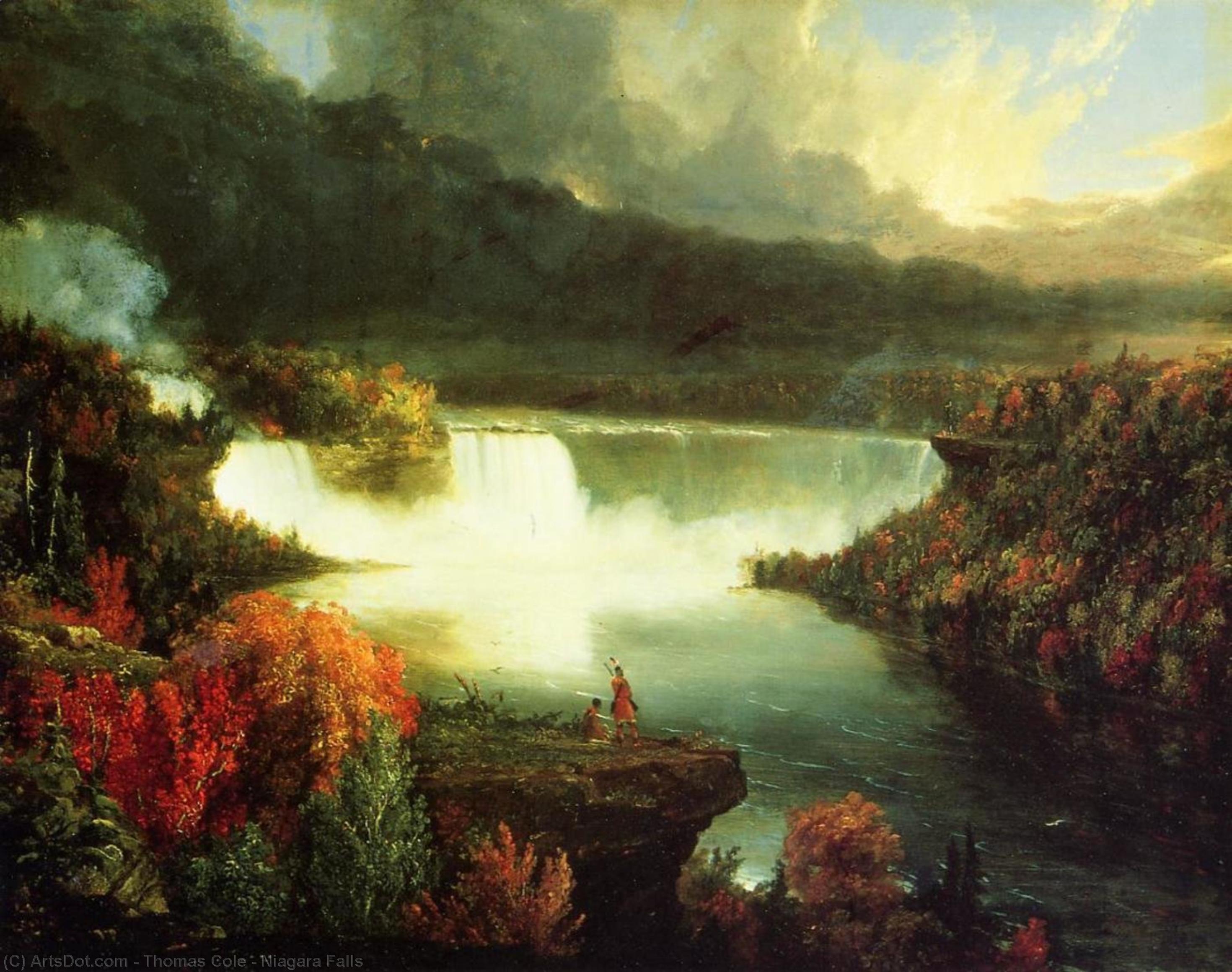 Buy Museum Art Reproductions Niagara Falls, 1830 by Thomas Cole (1801-1848, United Kingdom) | ArtsDot.com