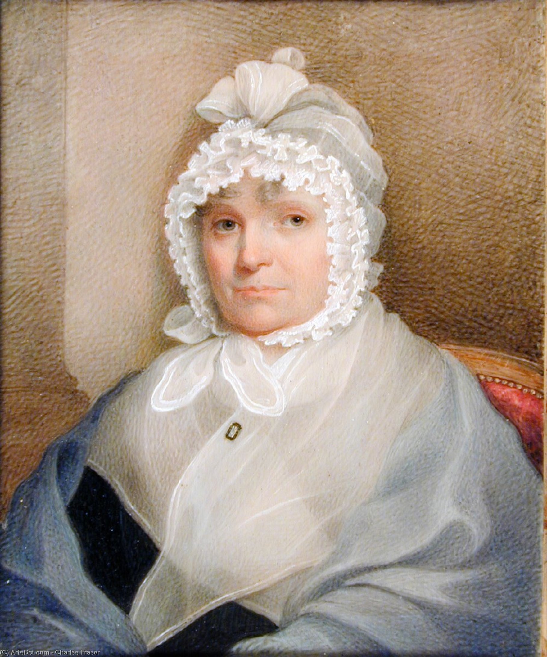 Buy Museum Art Reproductions Mrs. William Alston (Mary Brewton Motte by Charles Fraser (1782-1860, United Kingdom) | ArtsDot.com