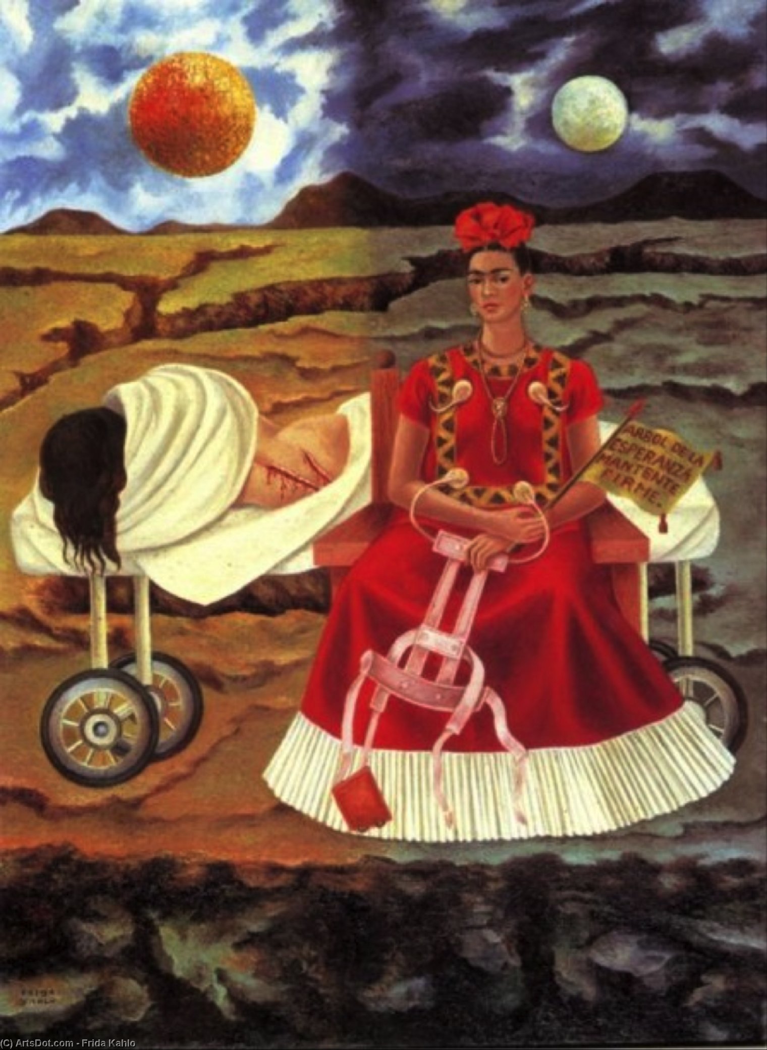 Order Art Reproductions Tree of Hope, 1946 by Frida Kahlo (Inspired By) (1907-1954, Mexico) | ArtsDot.com