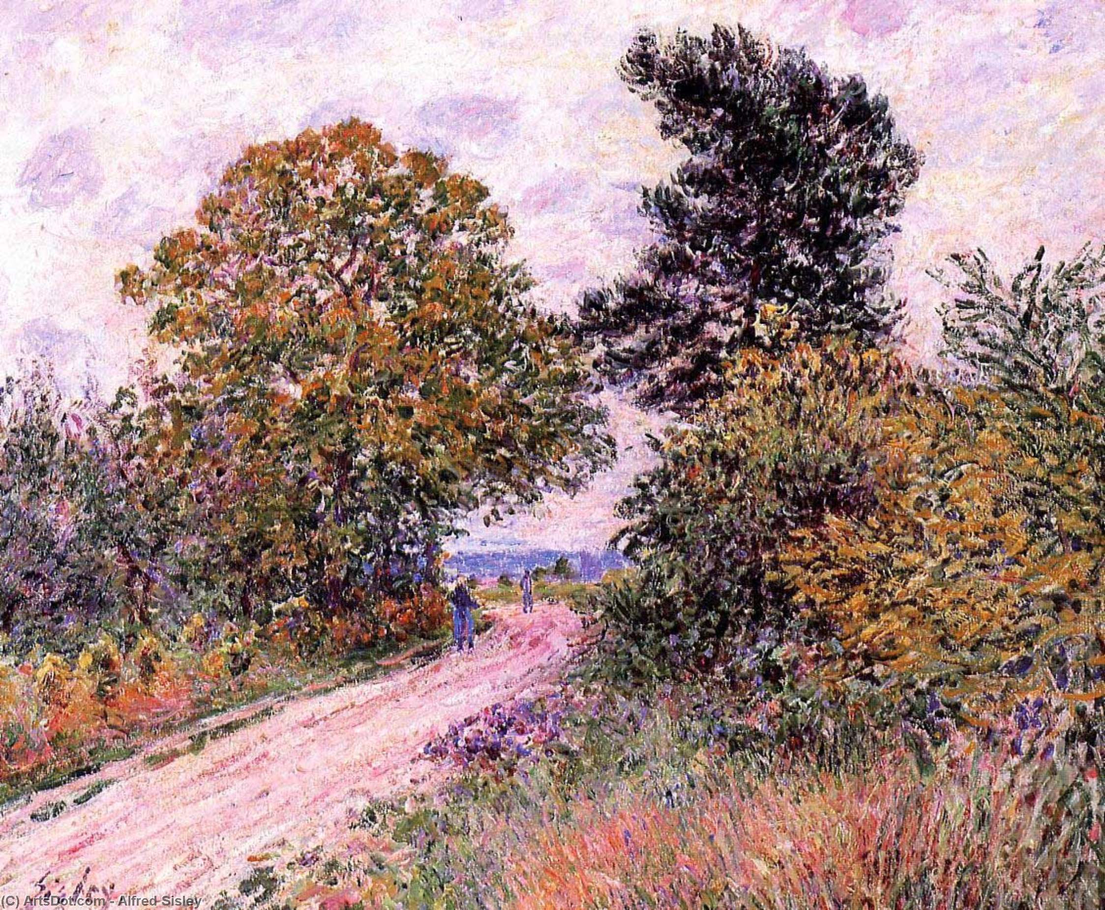 Order Oil Painting Replica Edge of the Fountainbleau Forest Morning, 1885 by Alfred Sisley (1839-1899, France) | ArtsDot.com