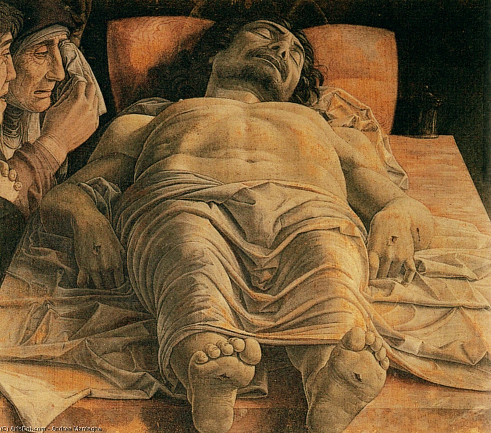 Order Art Reproductions The Lamentation over the Dead Christ, 1480 by Andrea Mantegna (1431-1506, Italy) | ArtsDot.com
