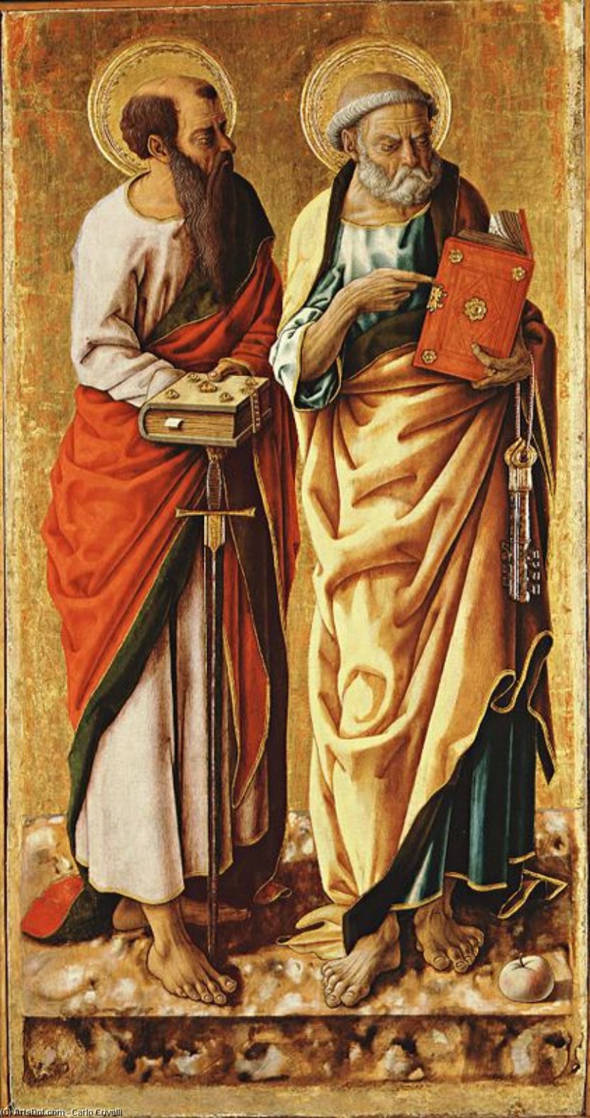 Order Oil Painting Replica St. Peter and St. Paul 1 by Carlo Crivelli (1435-1495, Italy) | ArtsDot.com