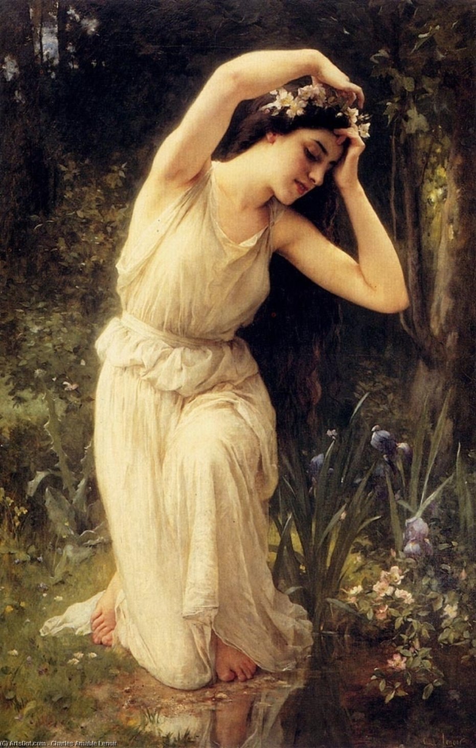 Order Artwork Replica A Nymph In The Forest by Charles Amable Lenoir (1860-1926, France) | ArtsDot.com