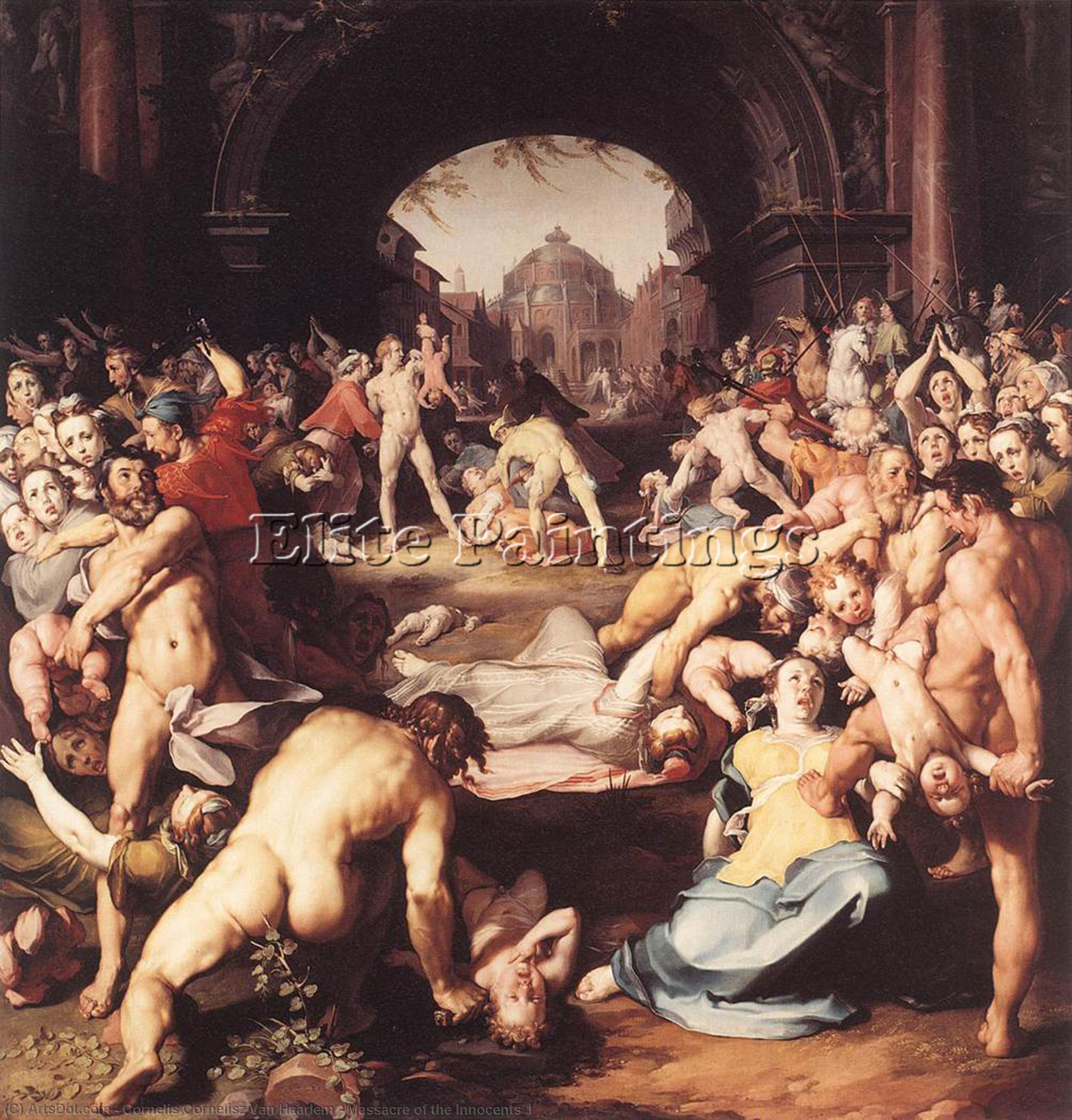 Buy Museum Art Reproductions Massacre of the Innocents 1 by Cornelis Cornelisz Van Haarlem (1562-1638, Netherlands) | ArtsDot.com