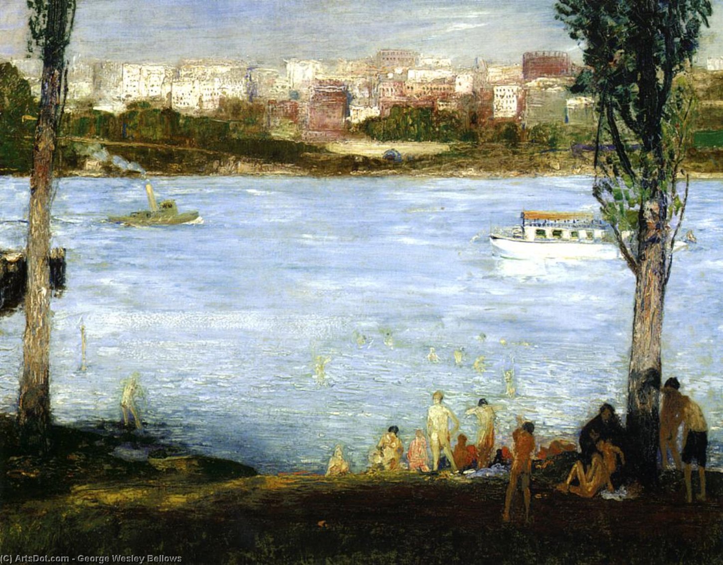 Buy Museum Art Reproductions Summer City, 1909 by George Wesley Bellows (1882-1925, United States) | ArtsDot.com