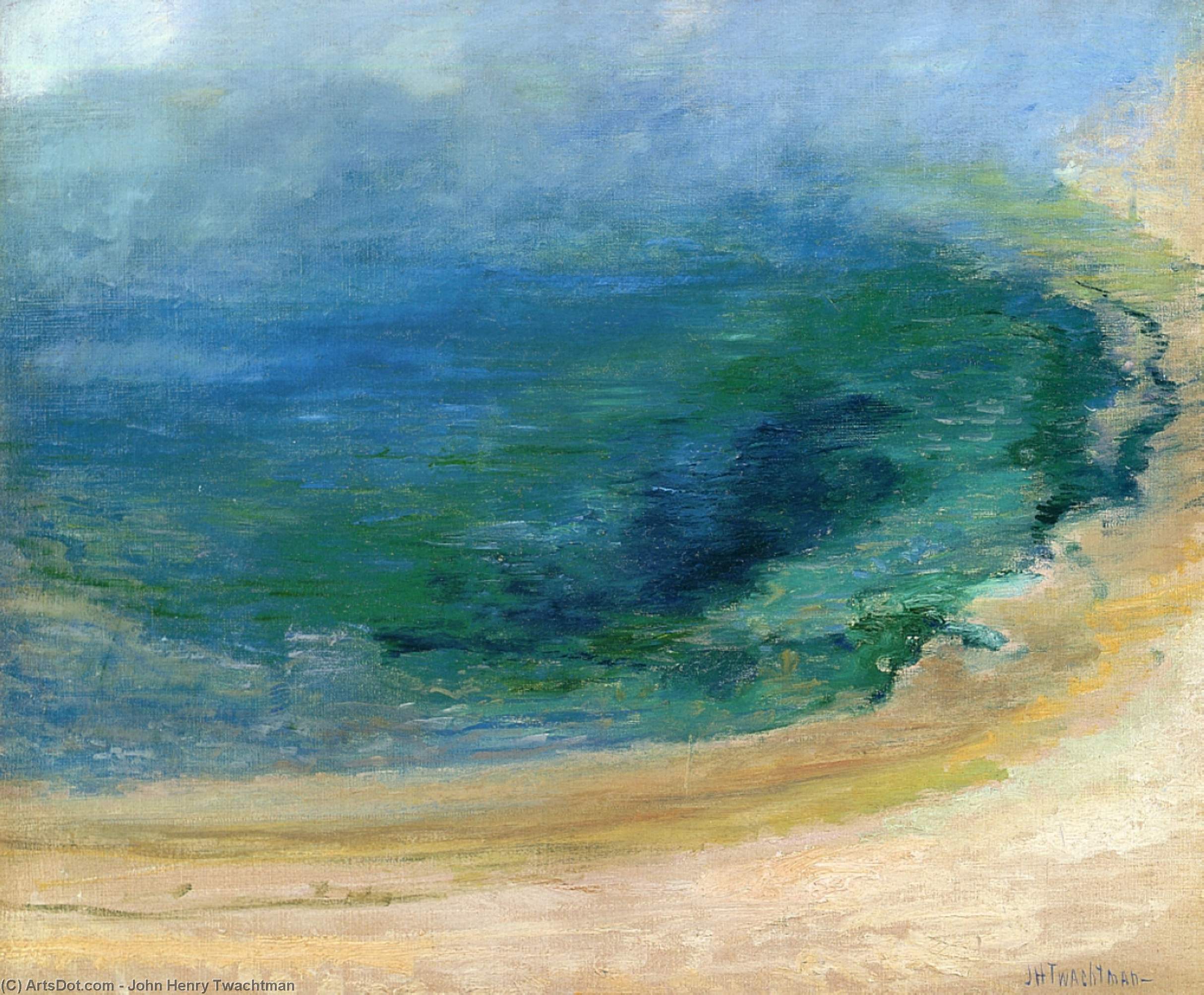 Order Oil Painting Replica Edge of the Emerald Pool, Yellowstone, 1895 by John Henry Twachtman (1853-1902, United States) | ArtsDot.com