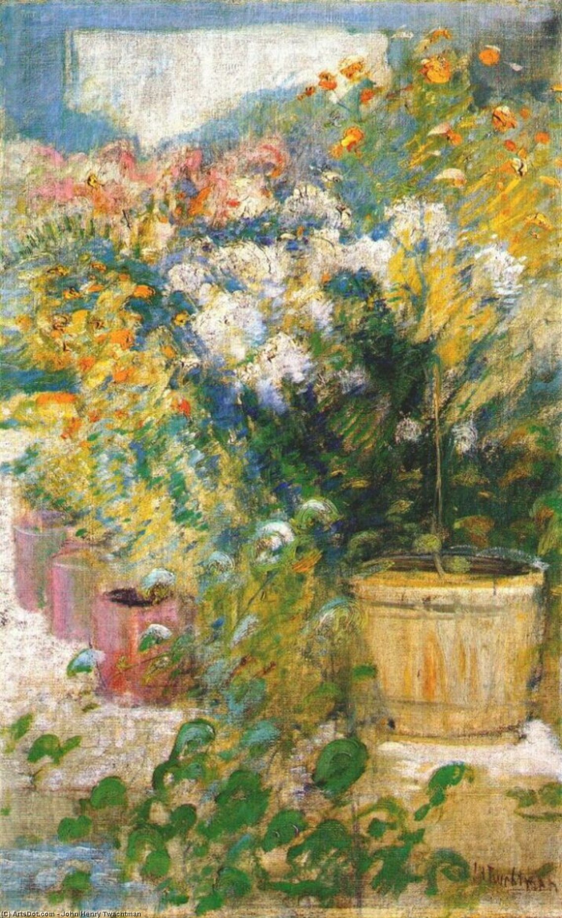 Buy Museum Art Reproductions In the Greenhouse, 1902 by John Henry Twachtman (1853-1902, United States) | ArtsDot.com