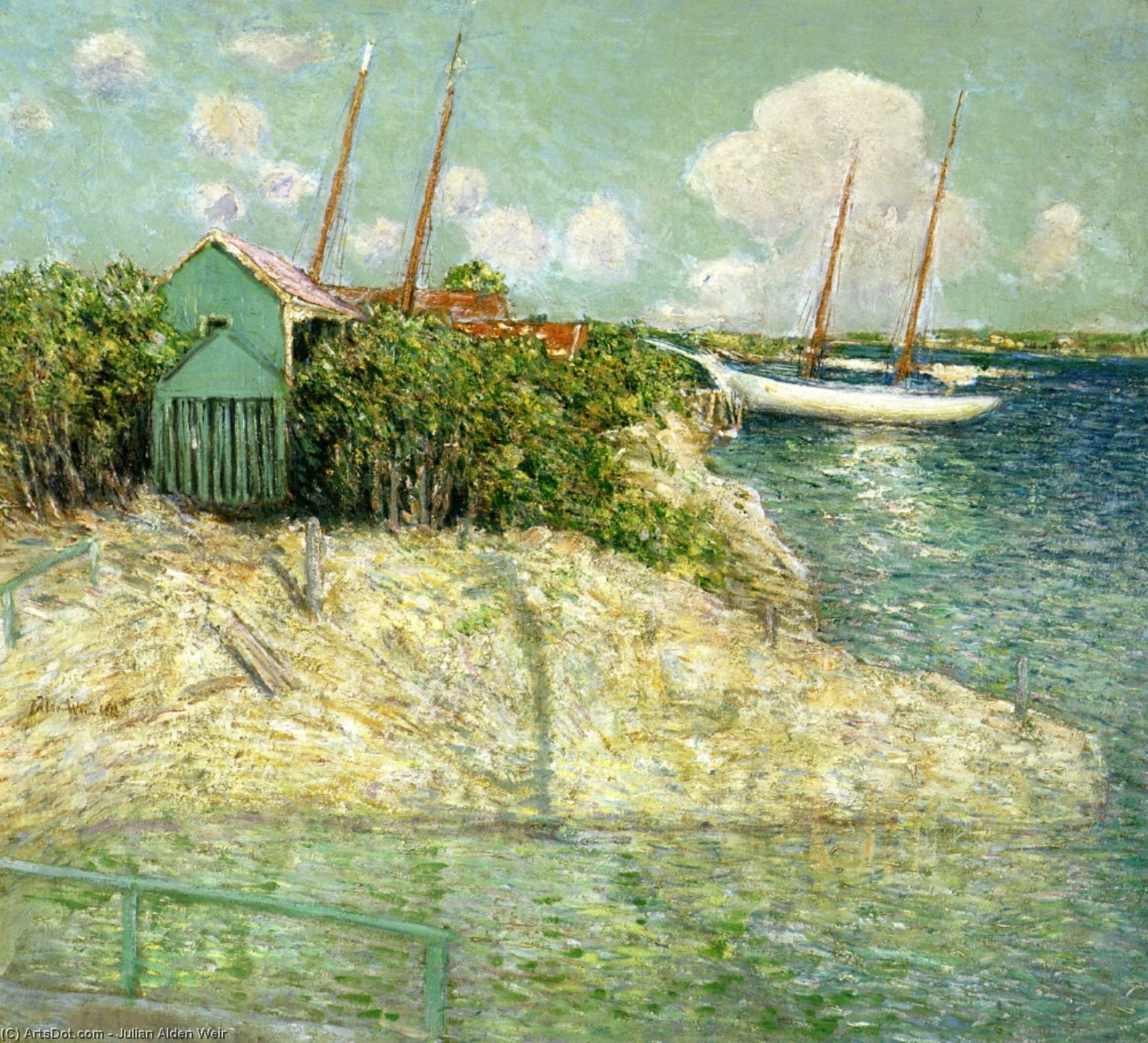 Order Paintings Reproductions Nassau, Bahamas, 1913 by Julian Alden Weir (1852-1919, United States) | ArtsDot.com