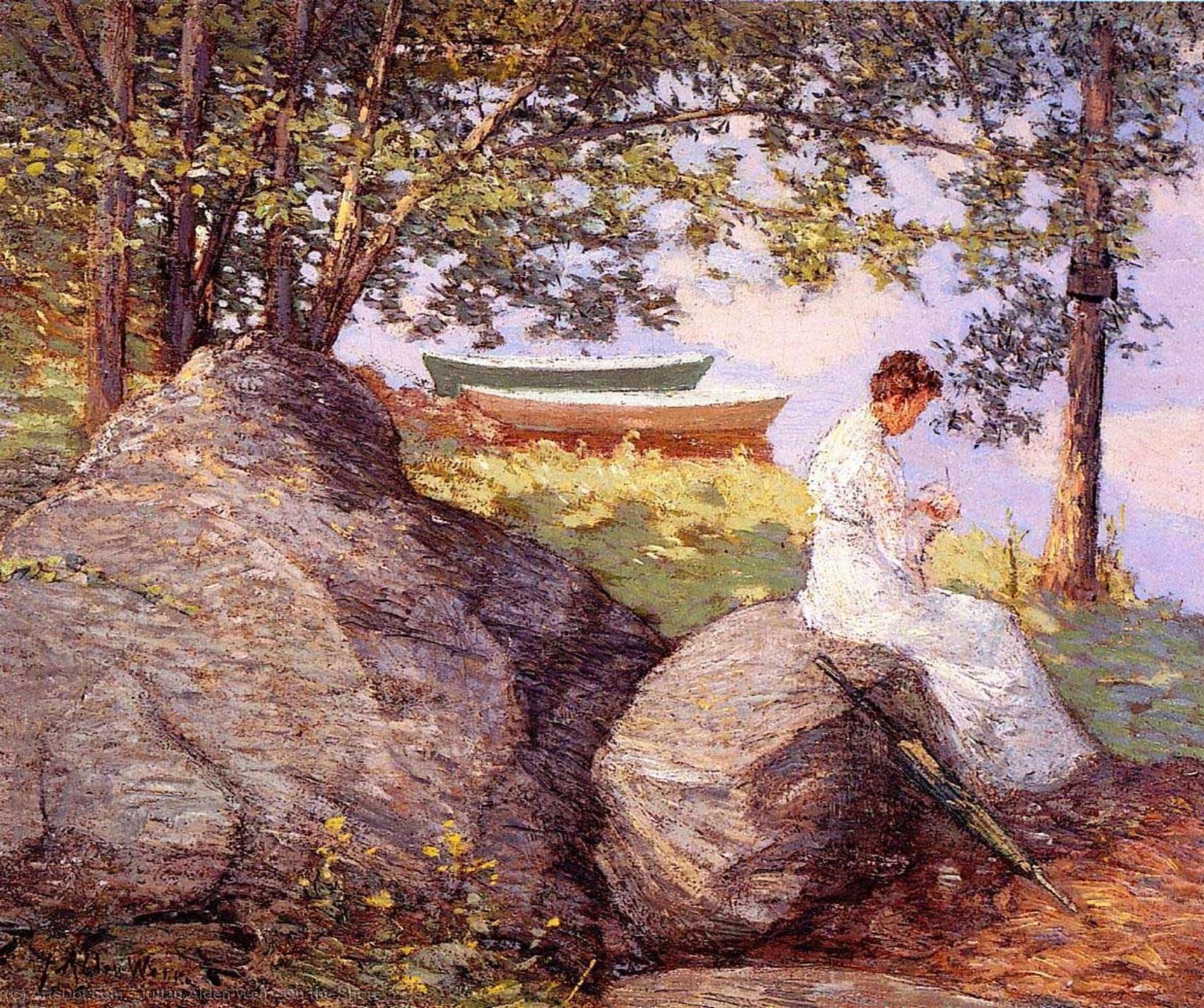 Buy Museum Art Reproductions On the Shore, 1909 by Julian Alden Weir (1852-1919, United States) | ArtsDot.com