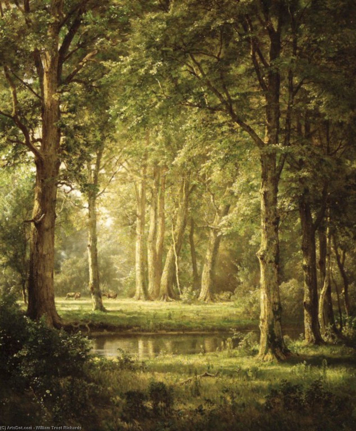 Order Oil Painting Replica Early Summer by William Trost Richards (1833-1905, United States) | ArtsDot.com