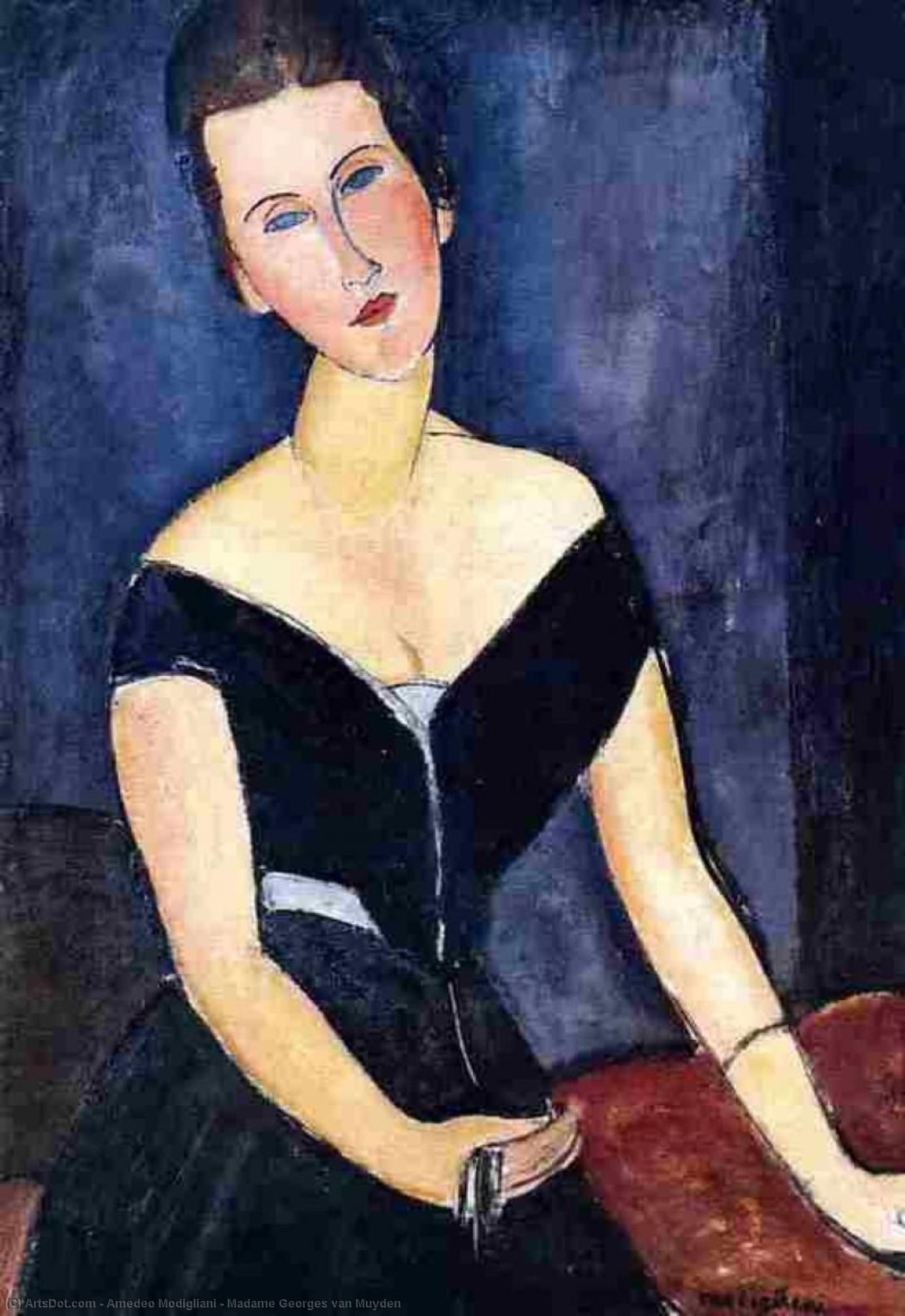 Buy Museum Art Reproductions Madame Georges van Muyden, 1917 by Amedeo Modigliani | ArtsDot.com