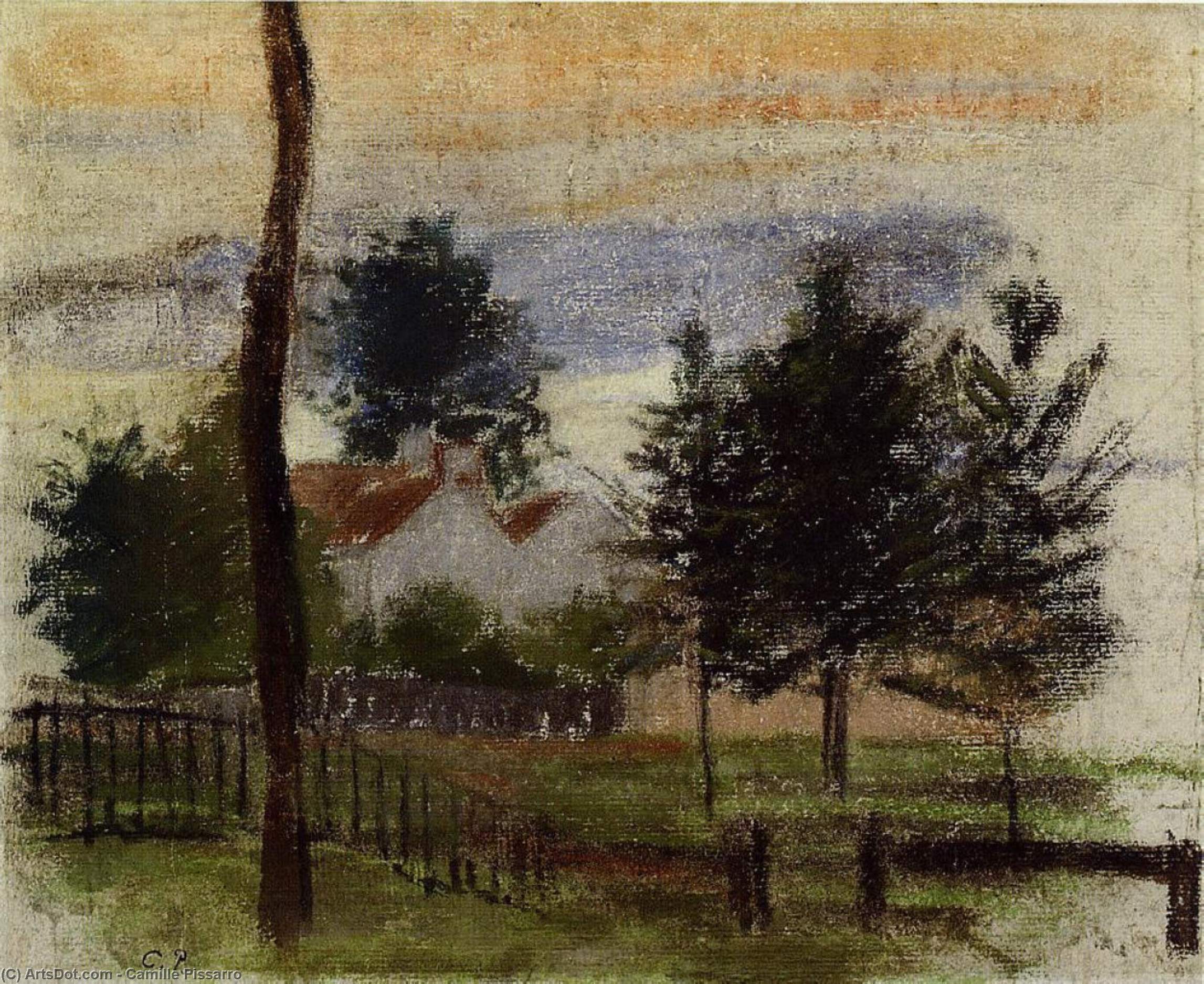 Order Artwork Replica Landscape at Louveciennes 1 by Camille Pissarro (1830-1903, United States) | ArtsDot.com