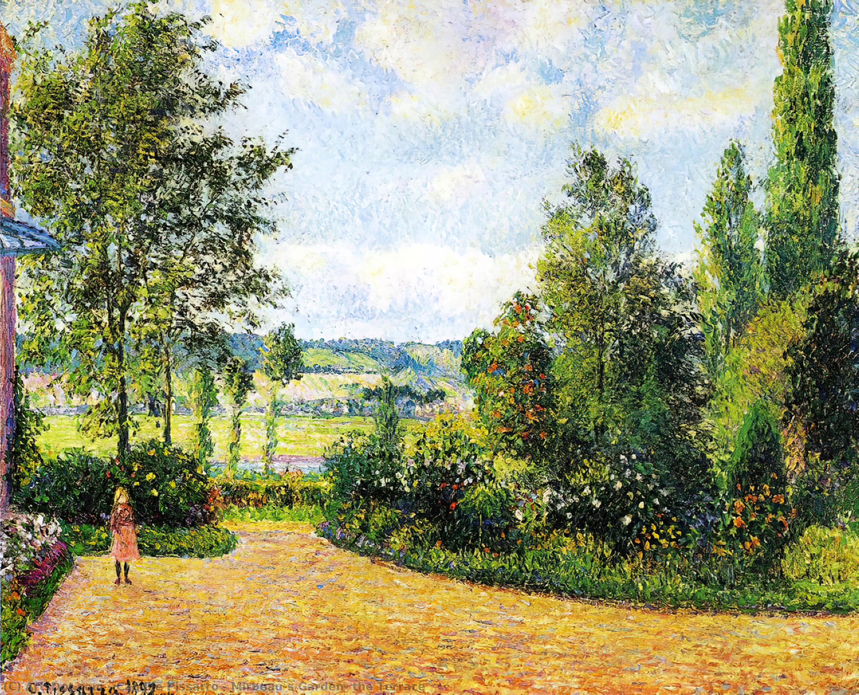 Order Oil Painting Replica Mirbeau`s Garden, the Terrace, 1892 by Camille Pissarro (1830-1903, United States) | ArtsDot.com
