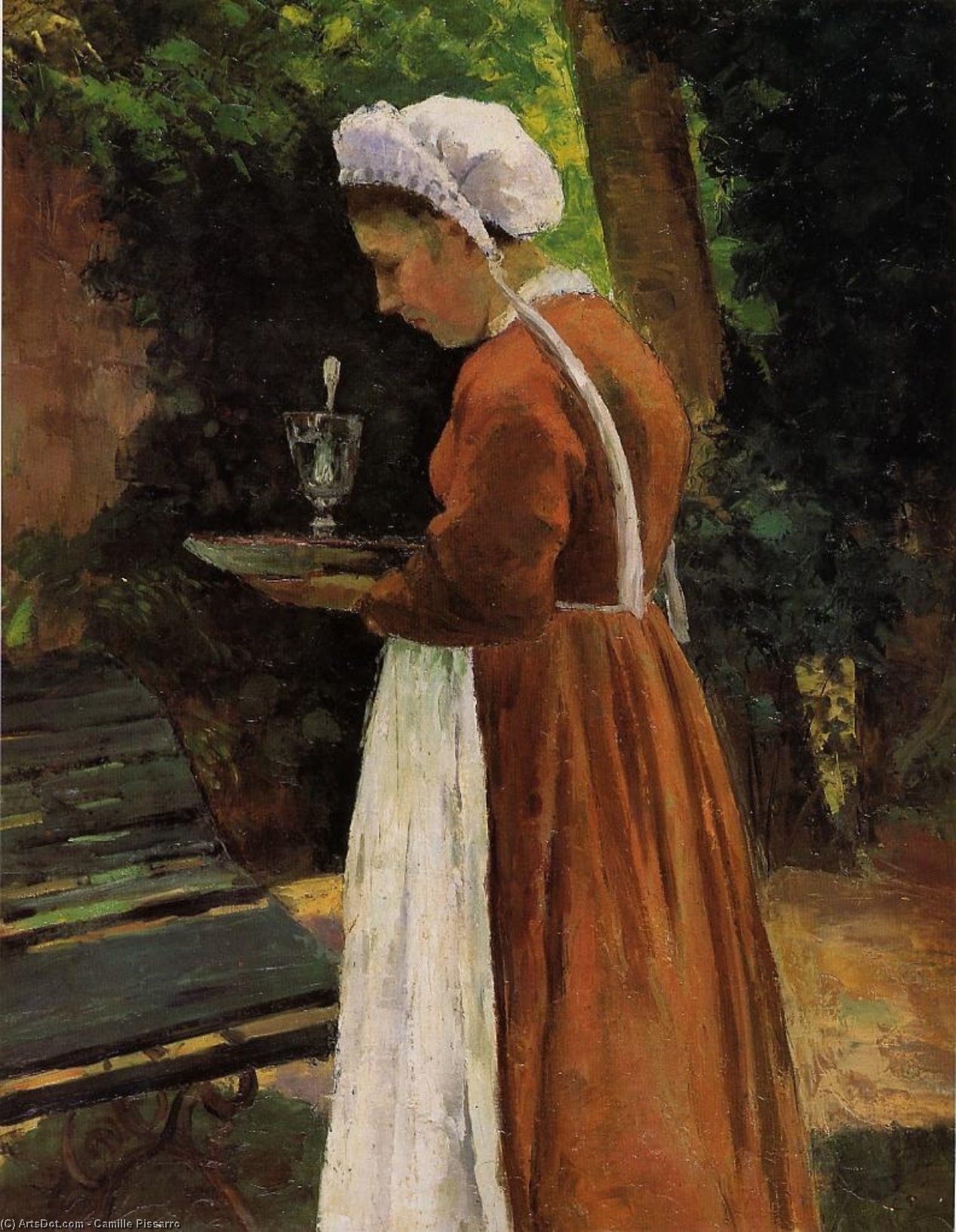 Order Artwork Replica The Maidservant, 1867 by Camille Pissarro (1830-1903, United States) | ArtsDot.com