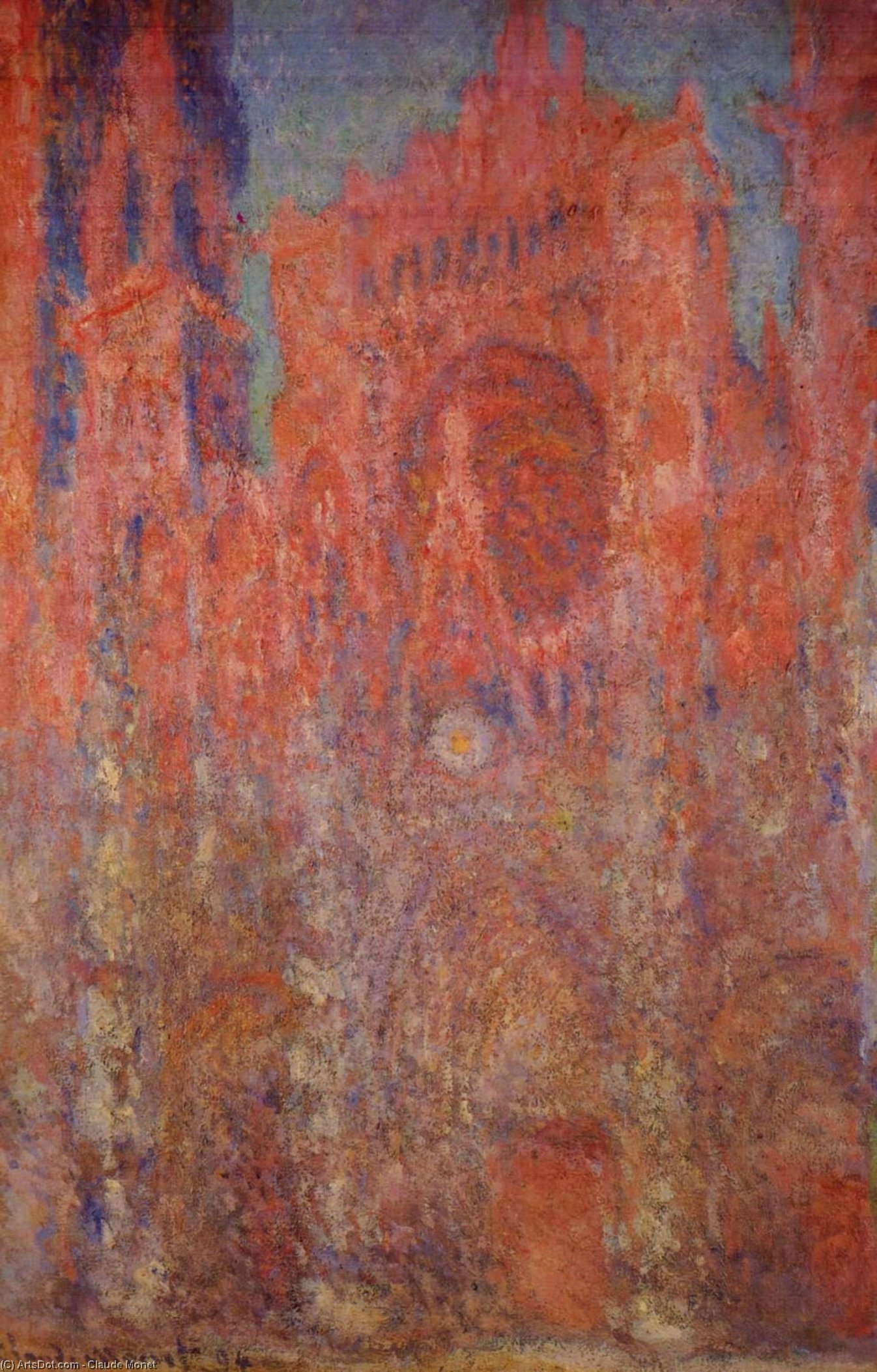 Buy Museum Art Reproductions Rouen Cathedral, 1894 by Claude Monet (1840-1926, France) | ArtsDot.com