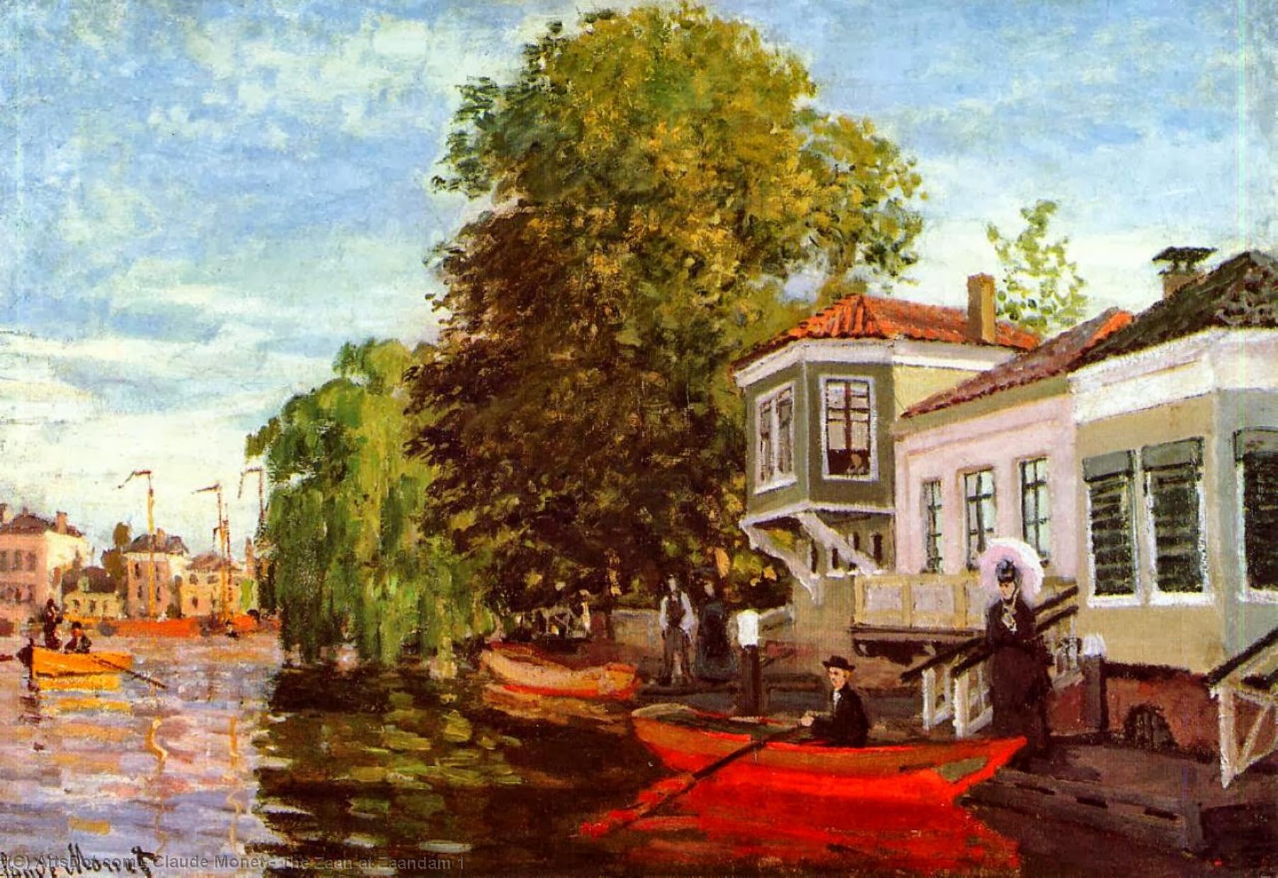 Buy Museum Art Reproductions The Zaan at Zaandam 1 by Claude Monet (1840-1926, France) | ArtsDot.com