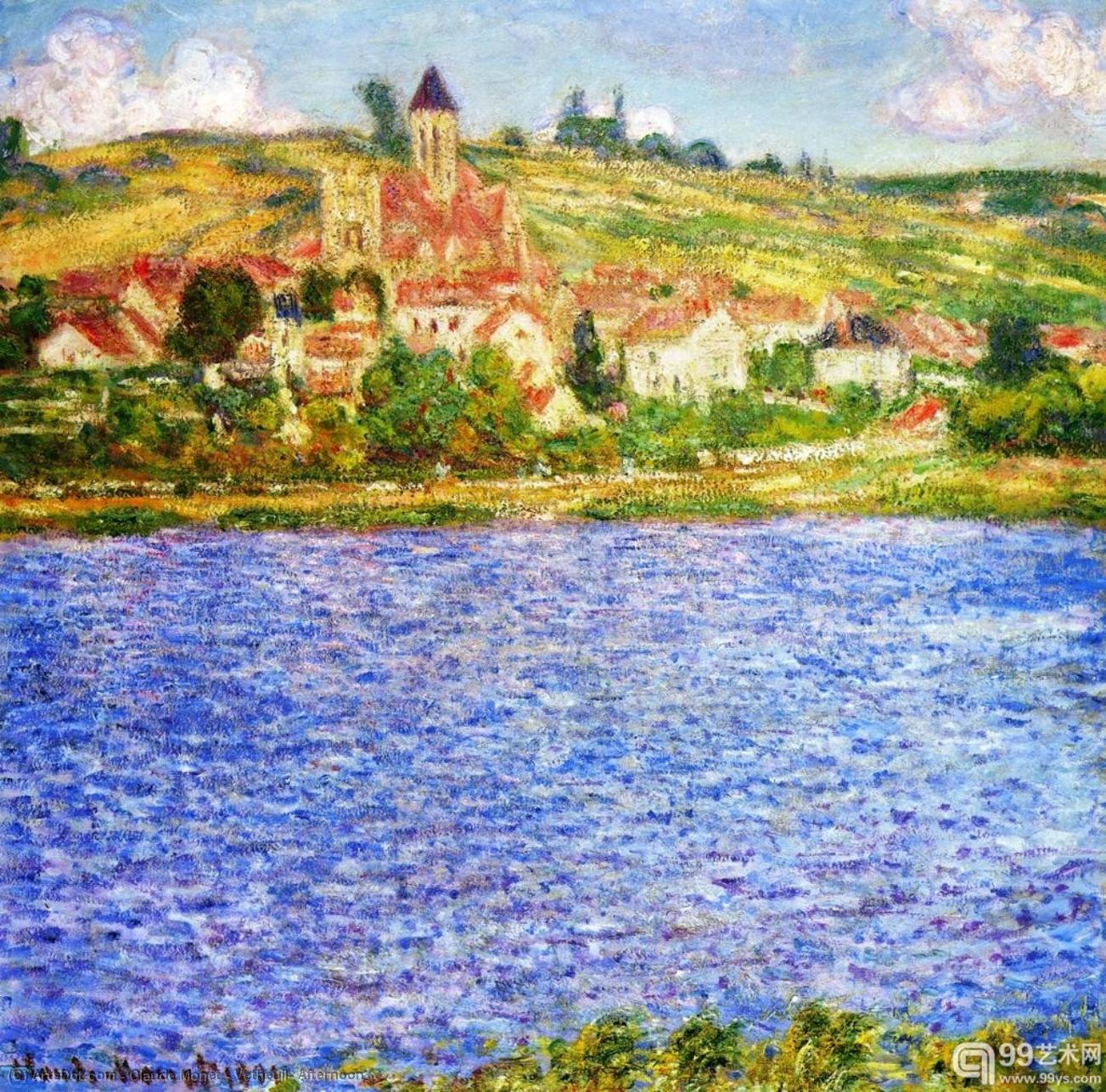Buy Museum Art Reproductions Vetheuil, Afternoon, 1901 by Claude Monet (1840-1926, France) | ArtsDot.com