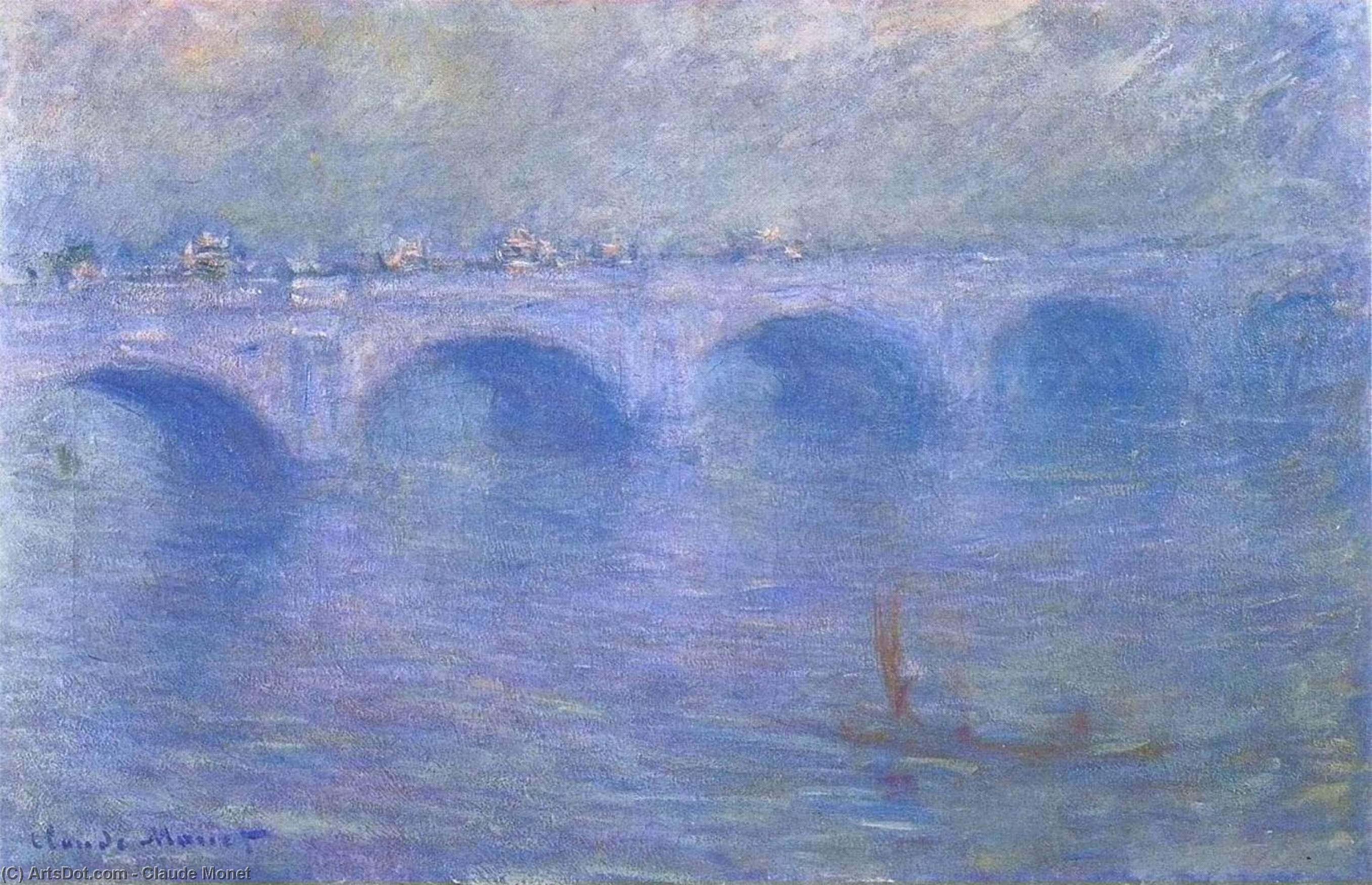 Order Artwork Replica Waterloo Bridge in the Fog, 1901 by Claude Monet (1840-1926, France) | ArtsDot.com